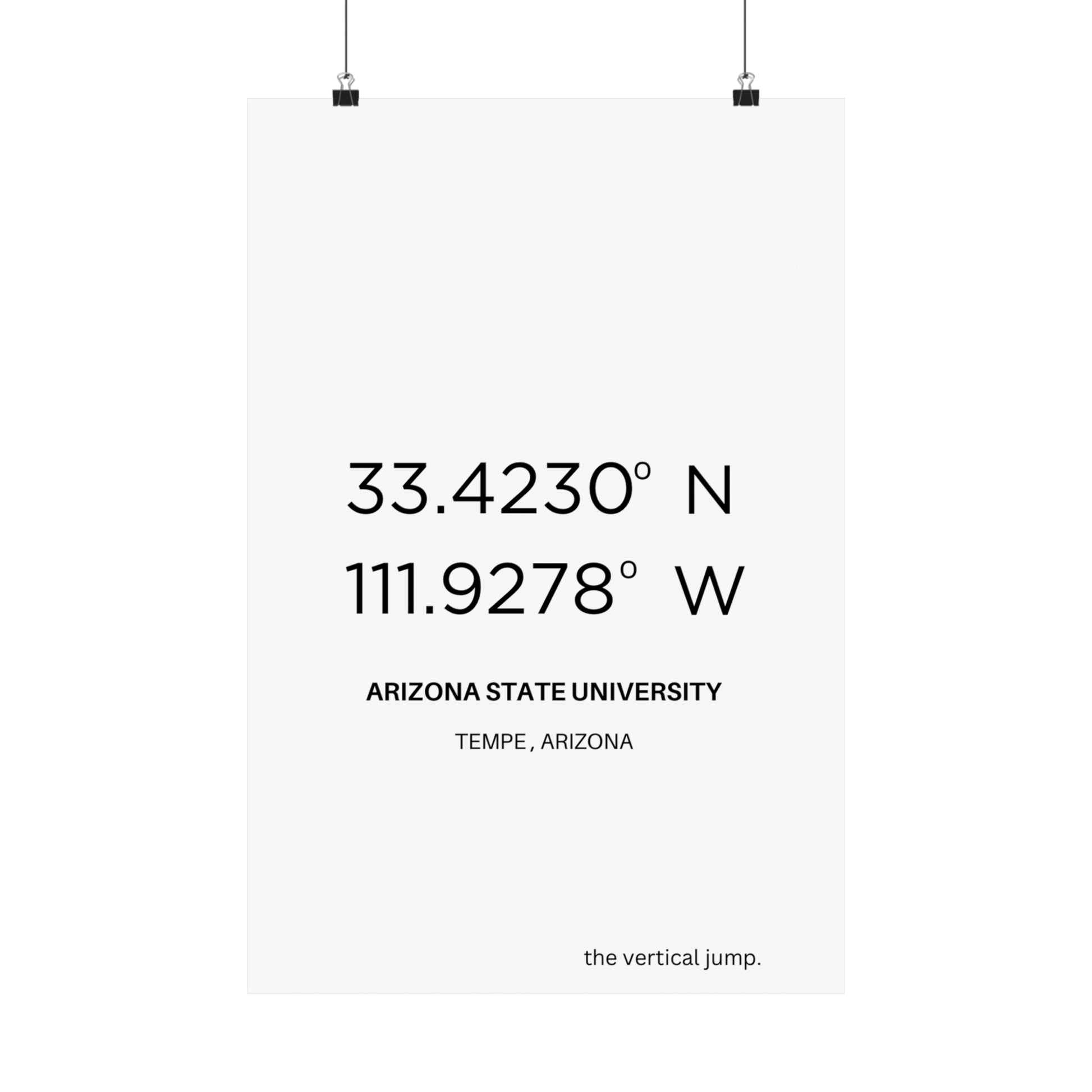 Arizona State University - The Vertical Jump