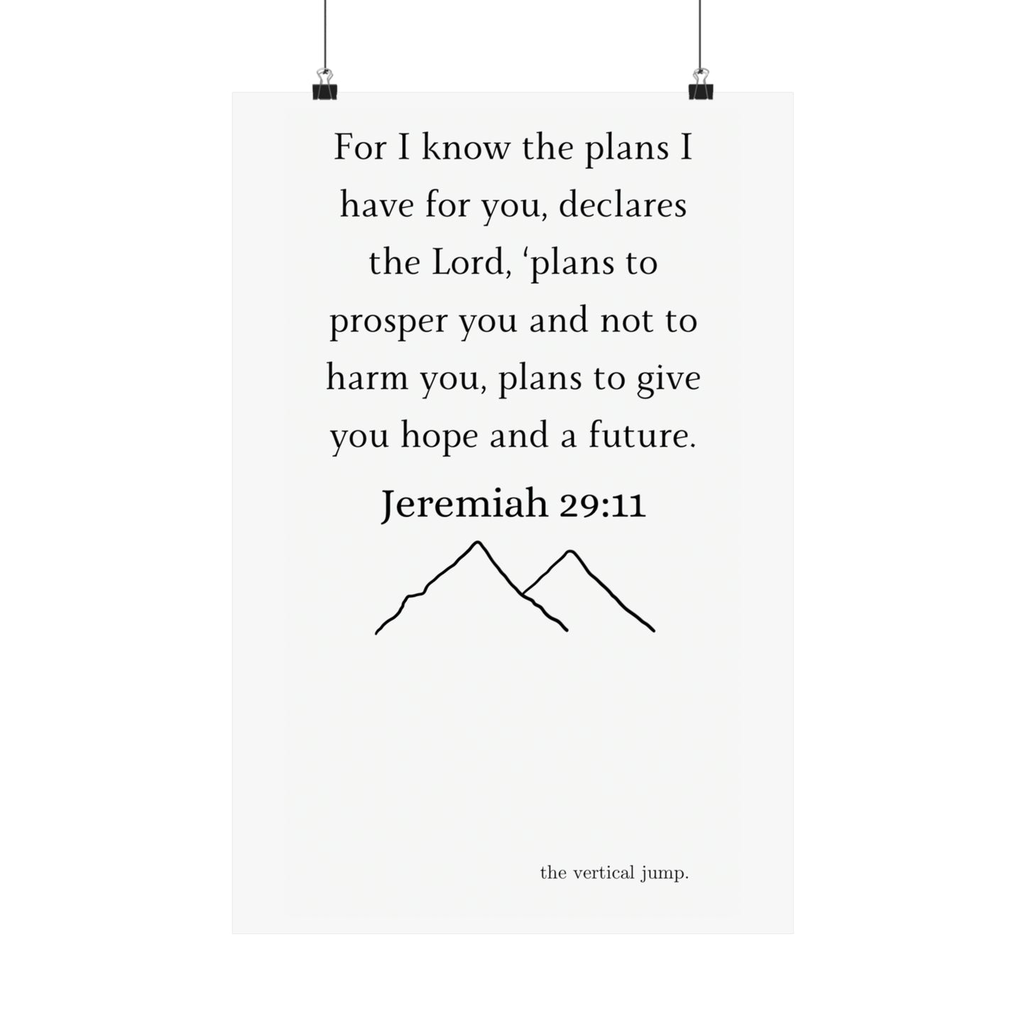 Jeremiah 29:11 - The Vertical Jump