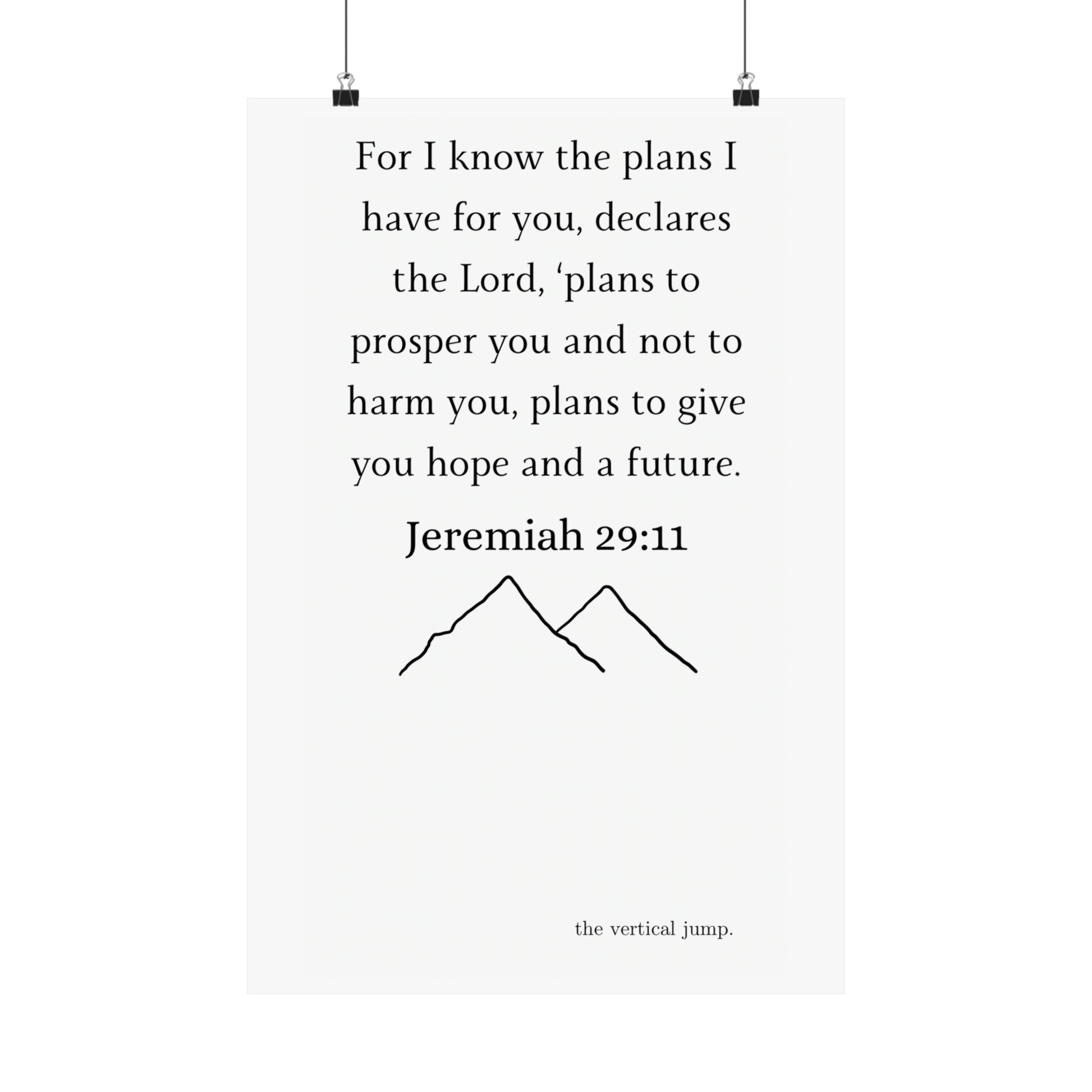 Jeremiah 29:11 - The Vertical Jump