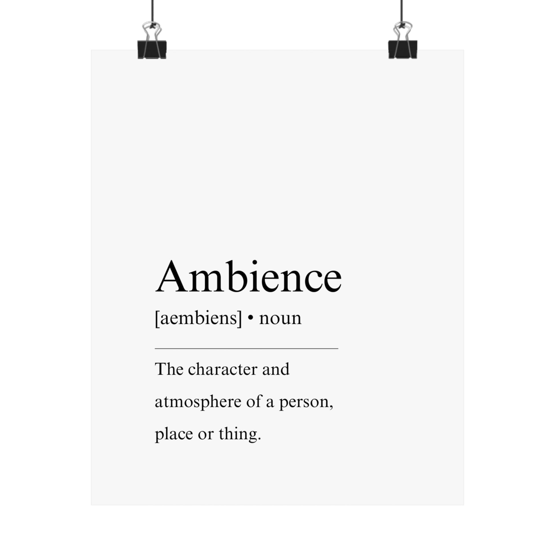 Ambience Definition - The Vertical Jump