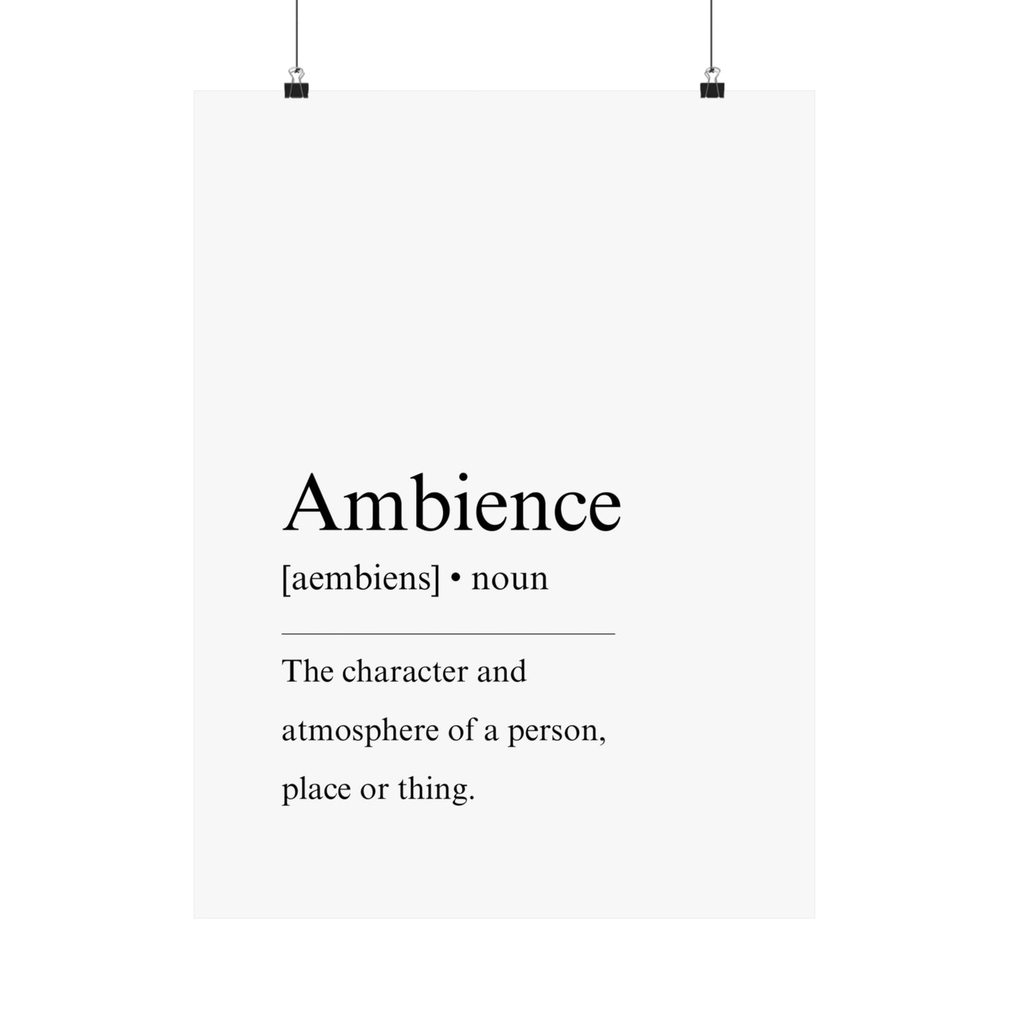 Ambience Definition - The Vertical Jump