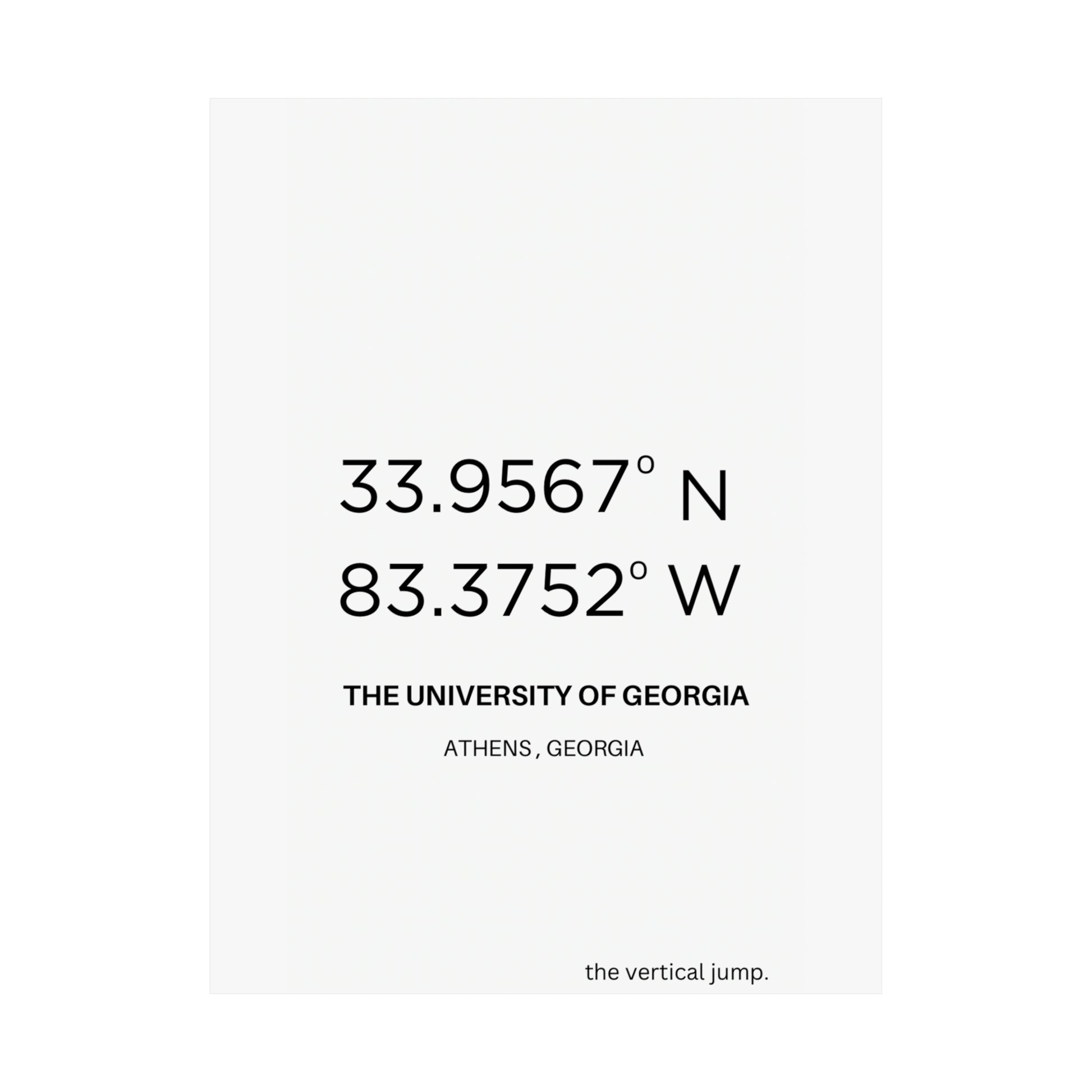 The University of Georgia - The Vertical Jump