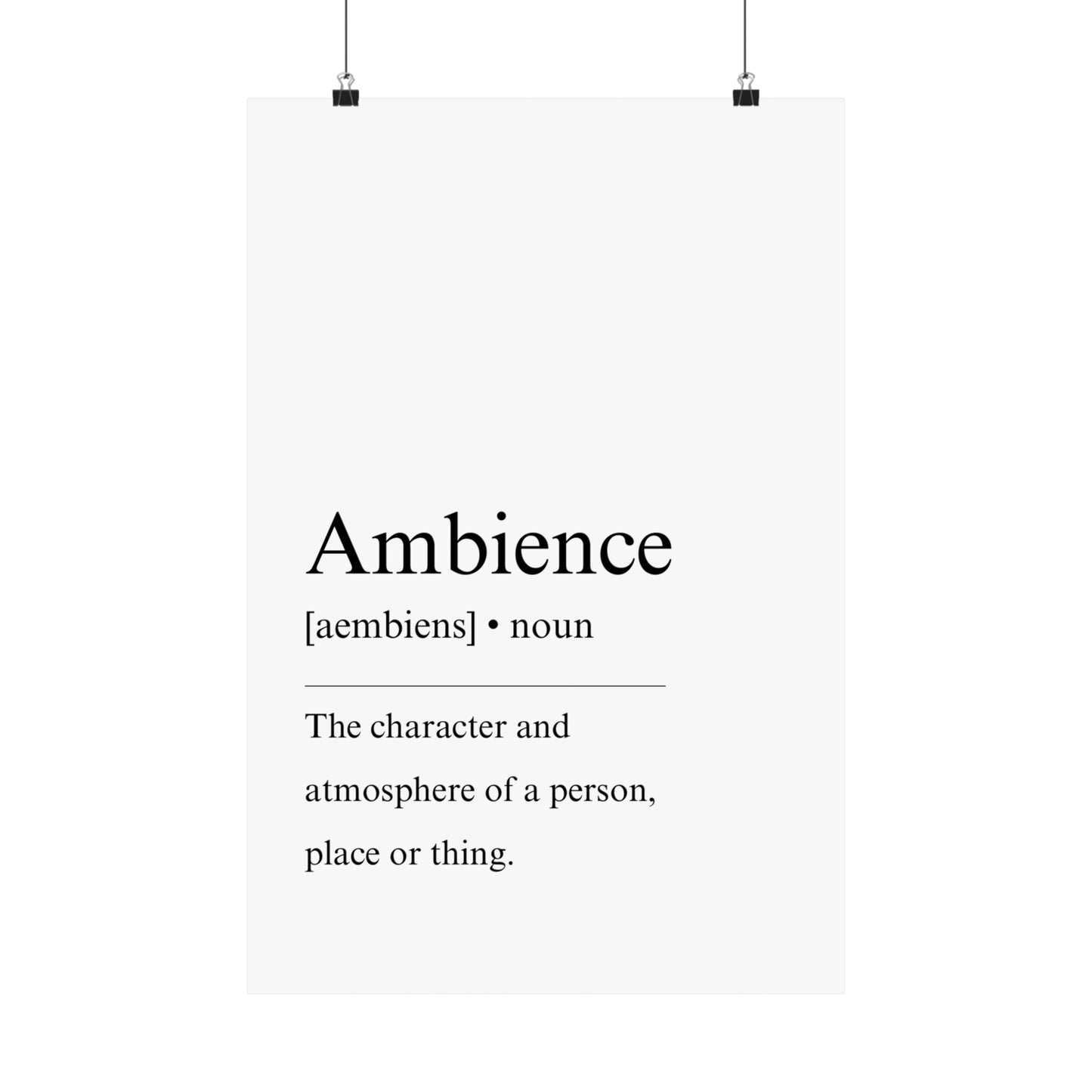 Ambience Definition - The Vertical Jump