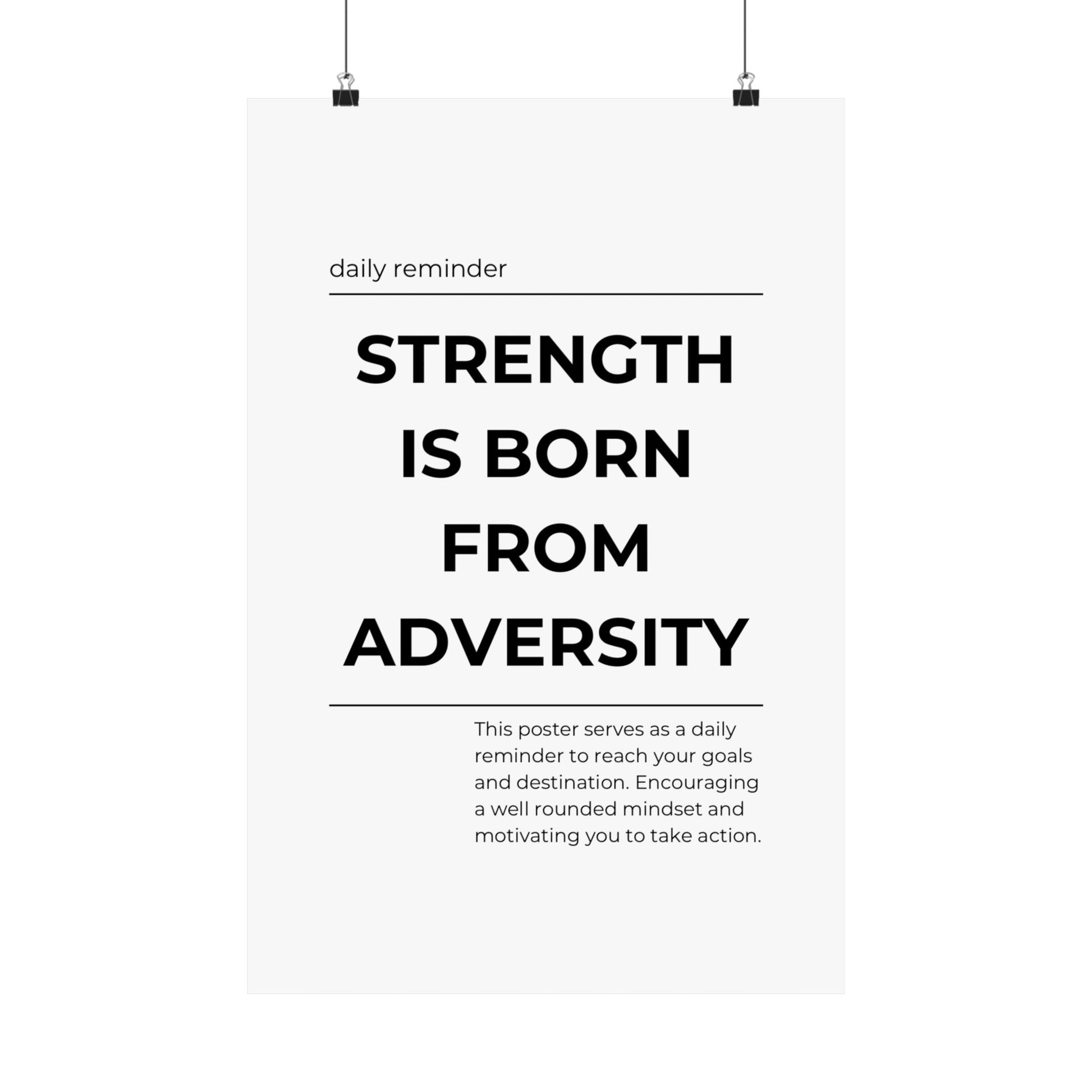 Strength is born from adversity - The Vertical Jump