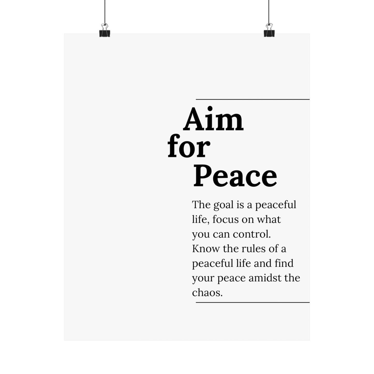 Aim for Peace. - The Vertical Jump