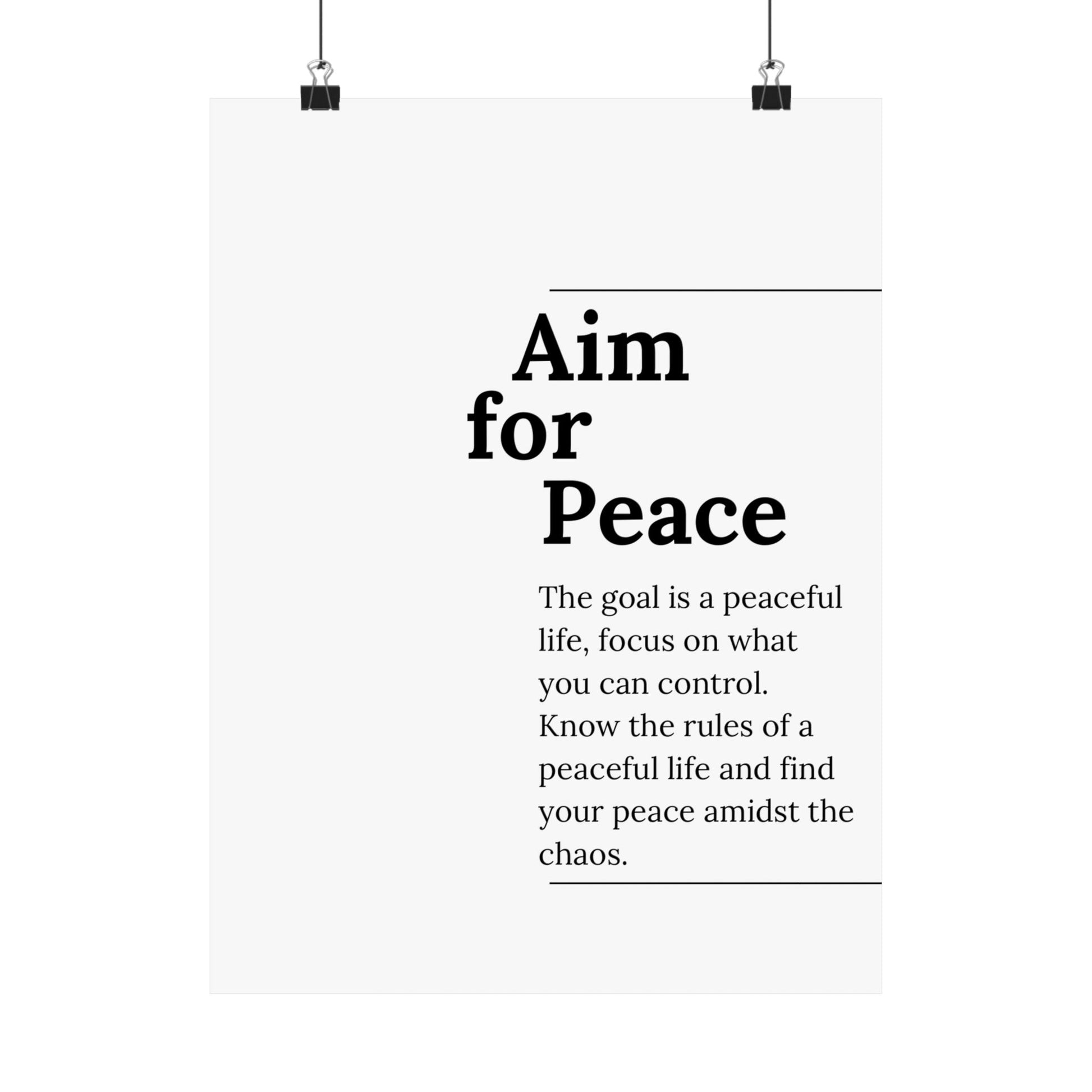 Aim for Peace. - The Vertical Jump