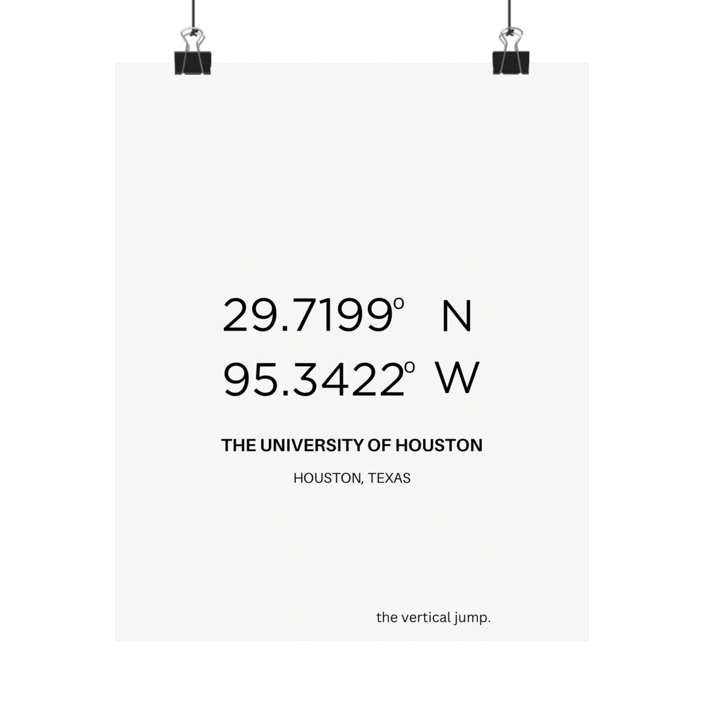 The University of Houston - The Vertical Jump