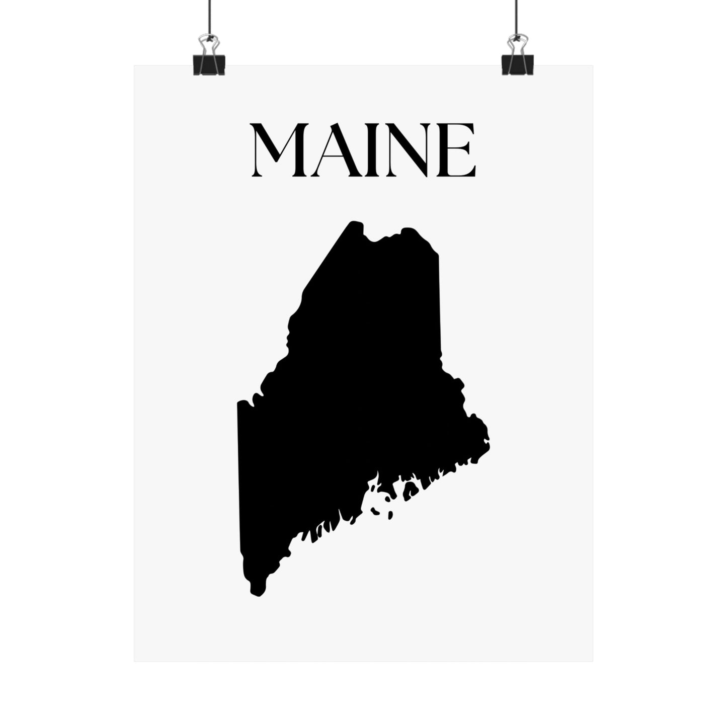 Maine State Poster