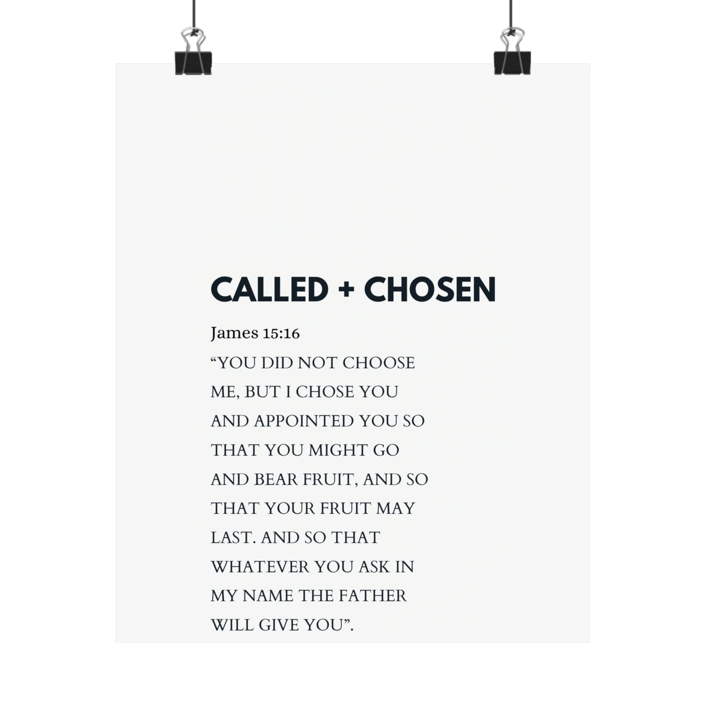 James 15:16 (Called + Chosen) - The Vertical Jump