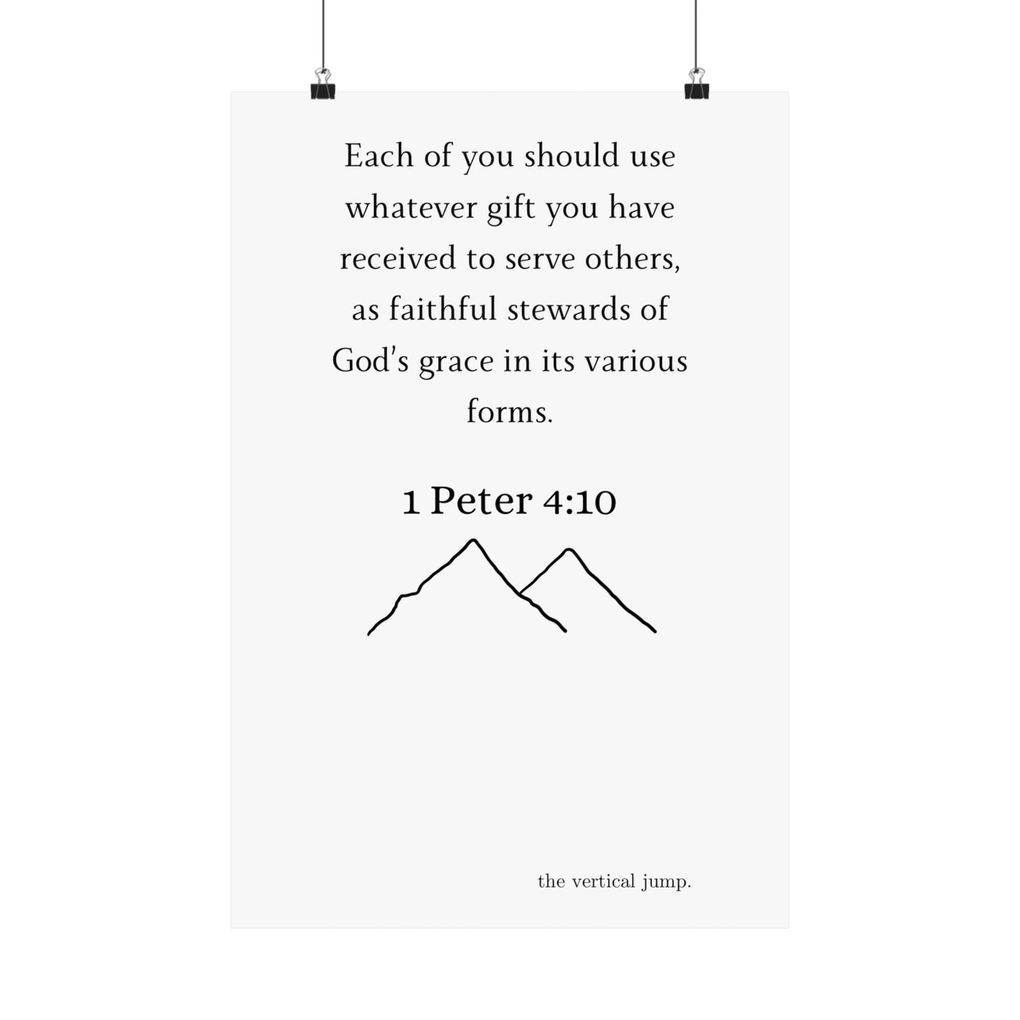 1 Peter 4:10 - The Vertical Jump