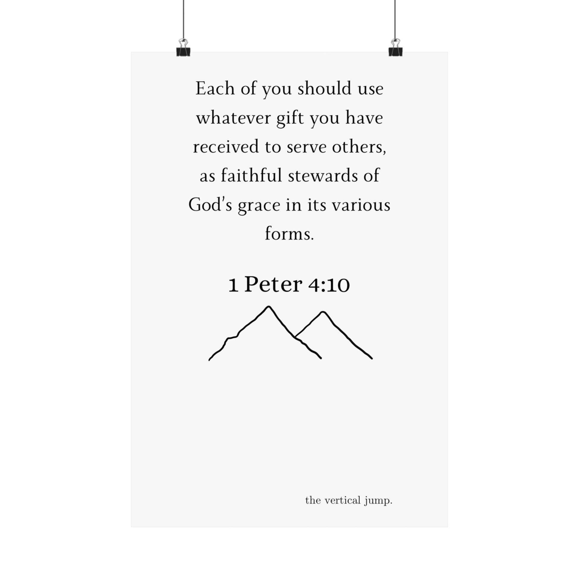 1 Peter 4:10 - The Vertical Jump