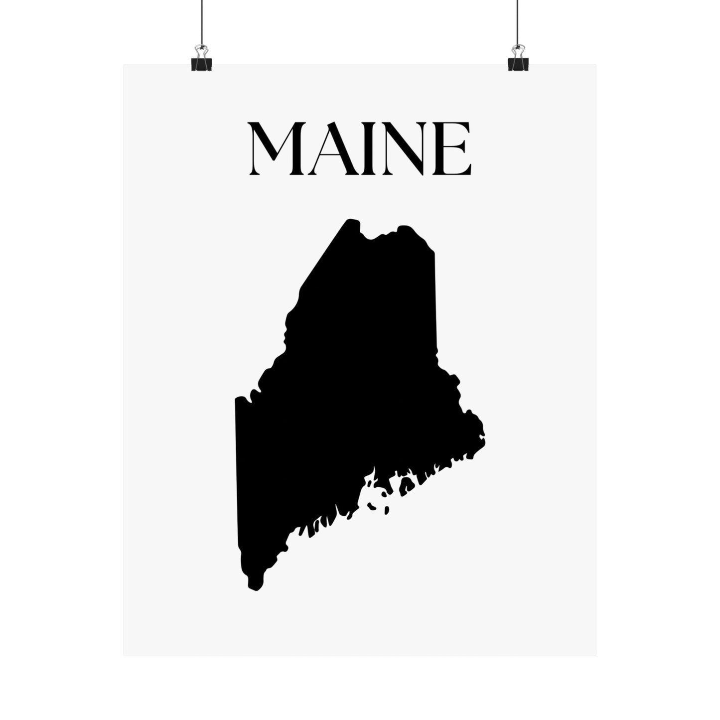 Maine State Poster