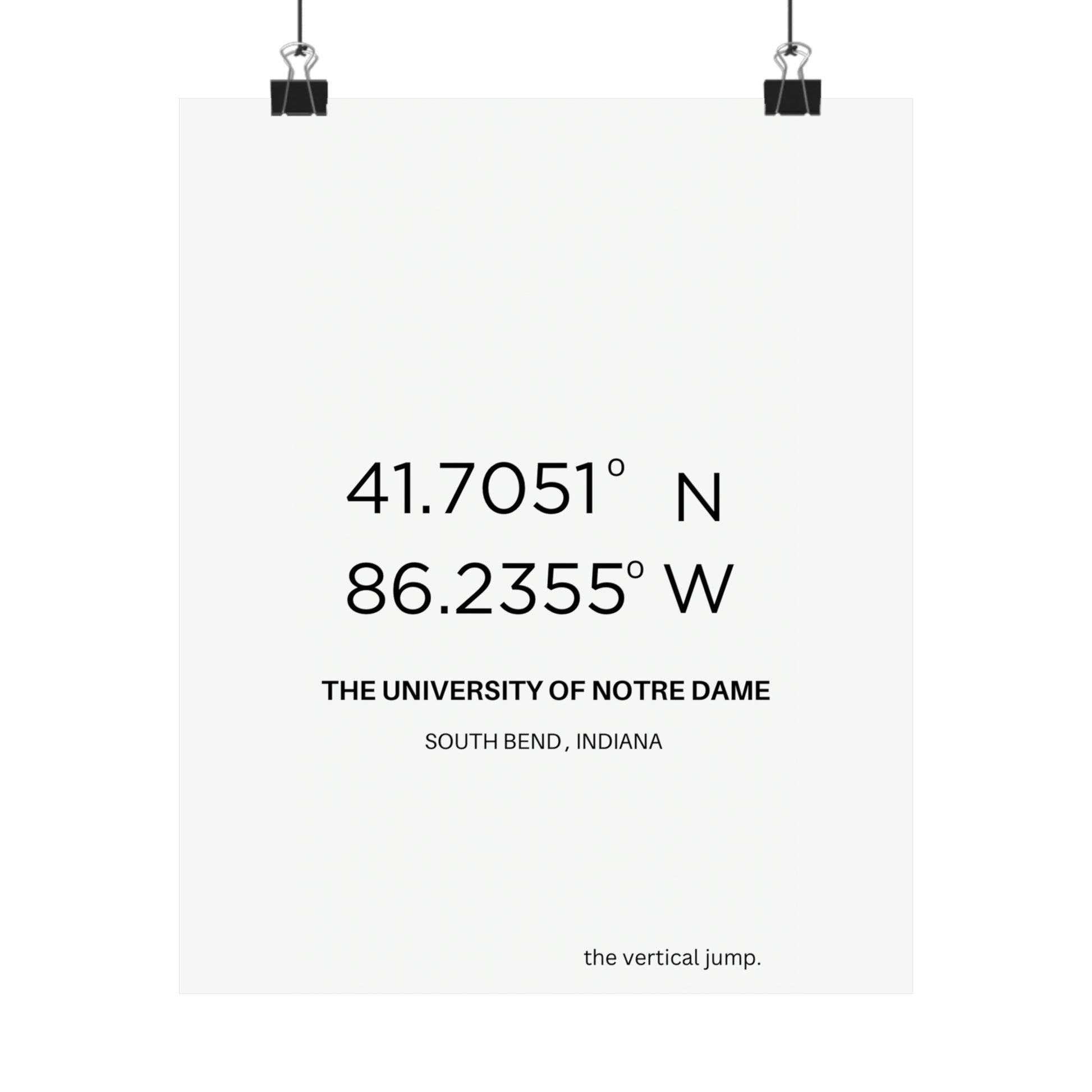 The University of Notre Dame - The Vertical Jump