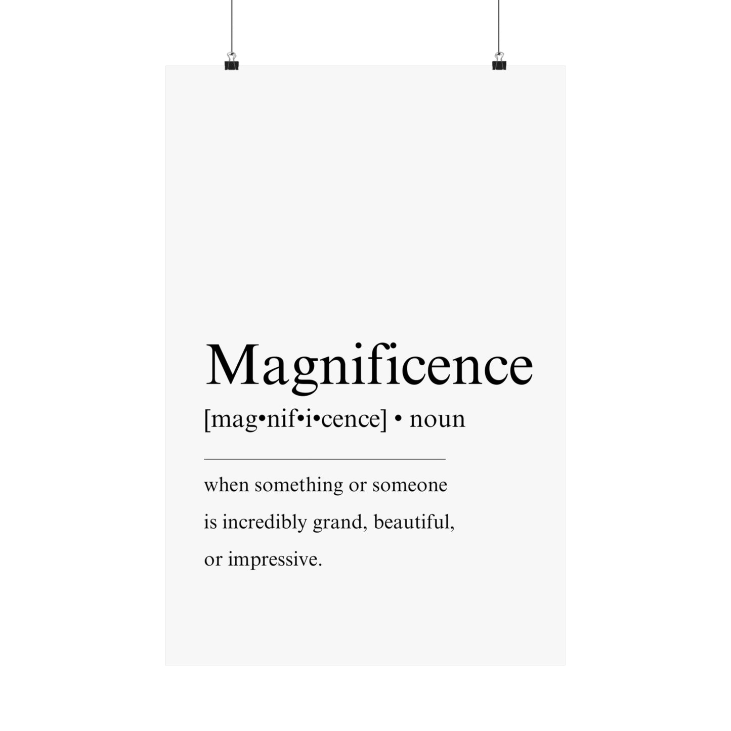 Magnificence Definition - The Vertical Jump