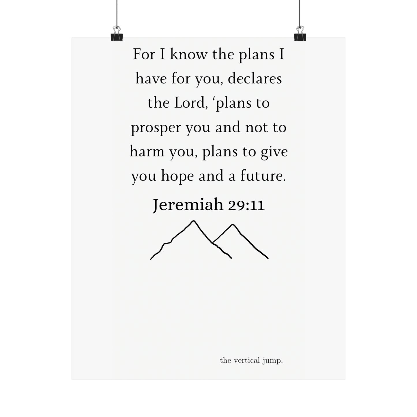 Jeremiah 29:11 - The Vertical Jump