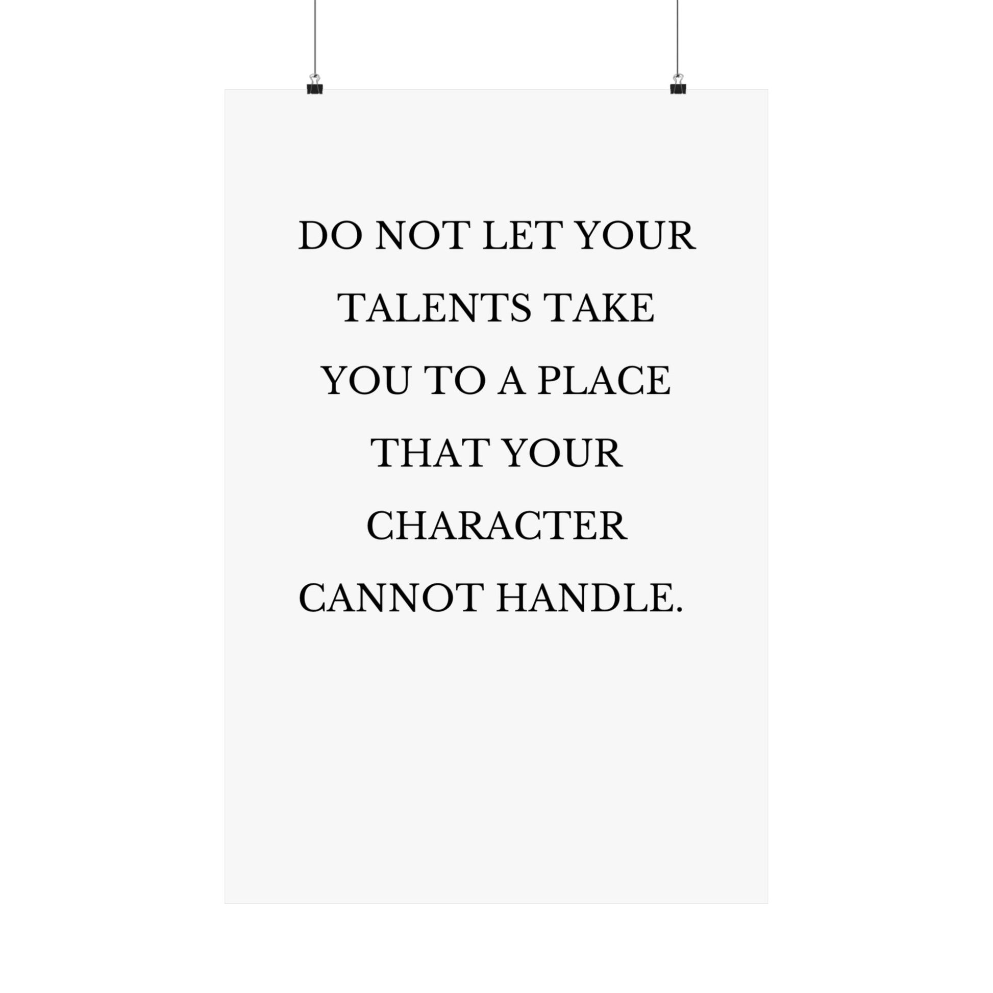 Do Not Let Your Talents - The Vertical Jump