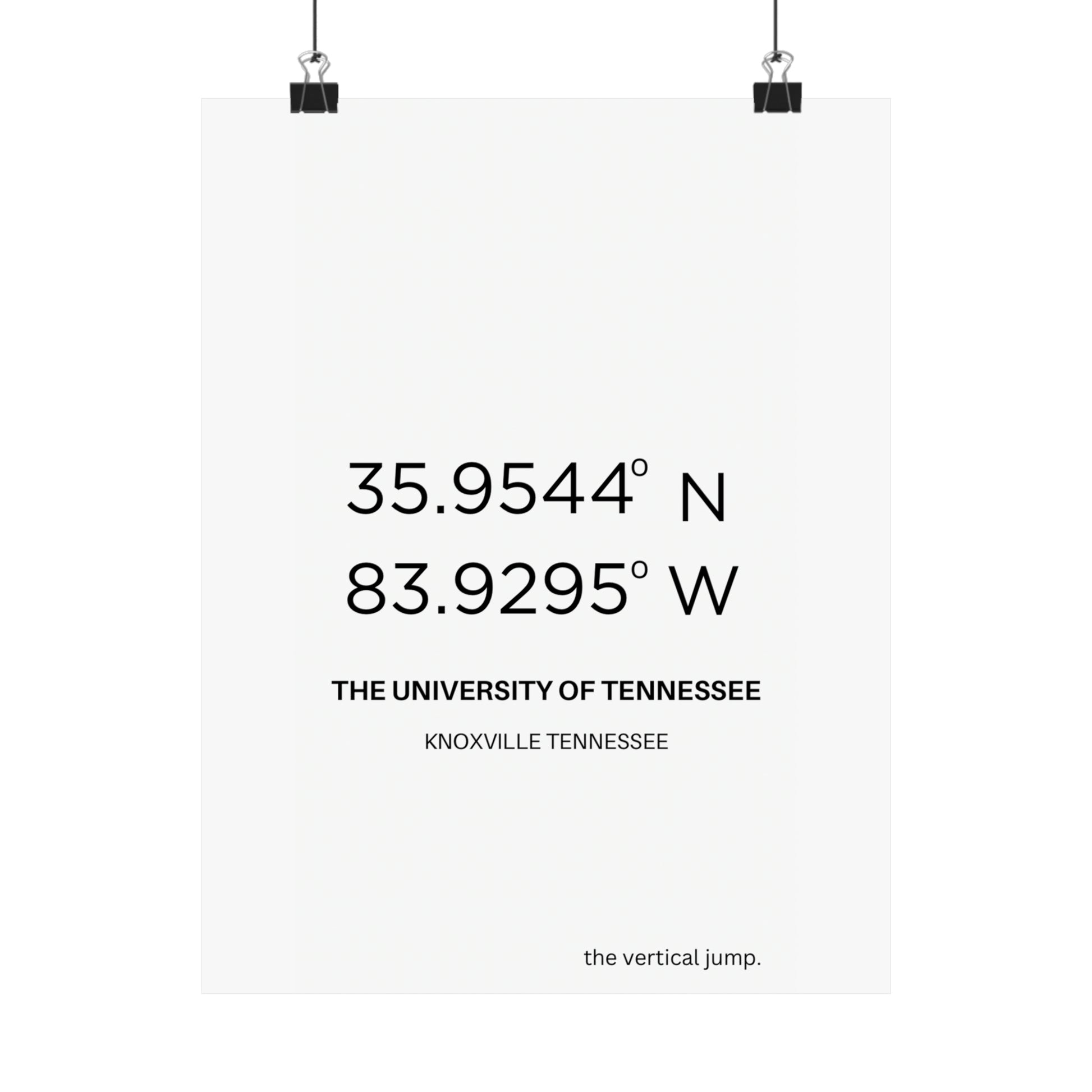 The University of Tennessee - The Vertical Jump