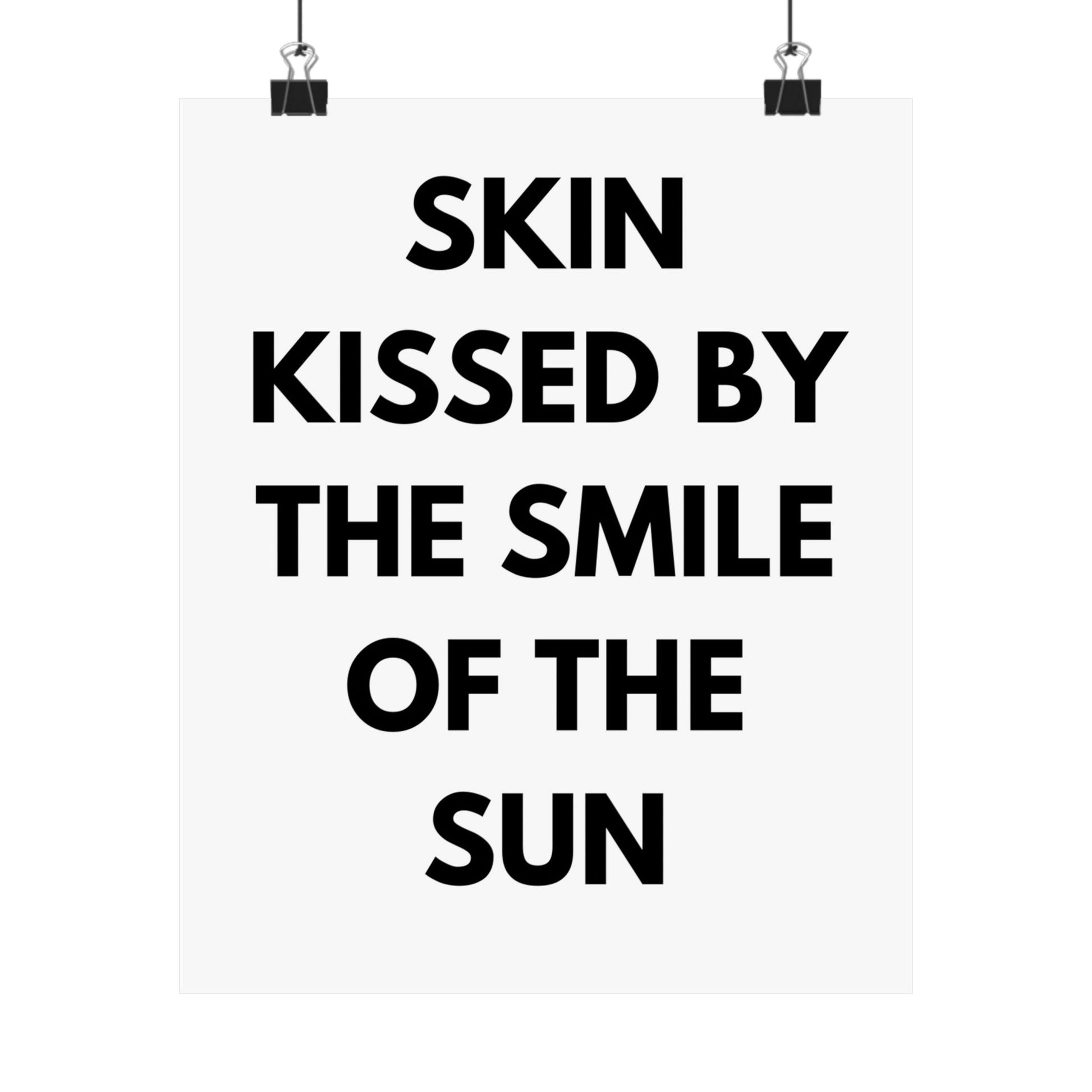 Skin kissed by the smile of the sun - The Vertical Jump