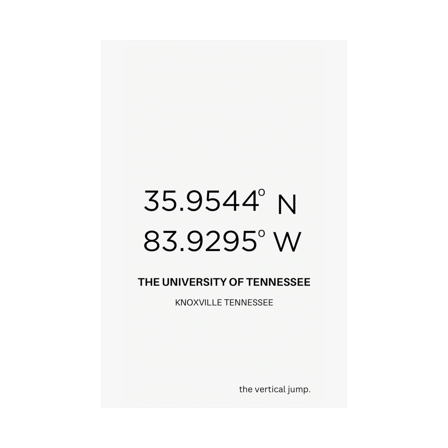 The University of Tennessee - The Vertical Jump