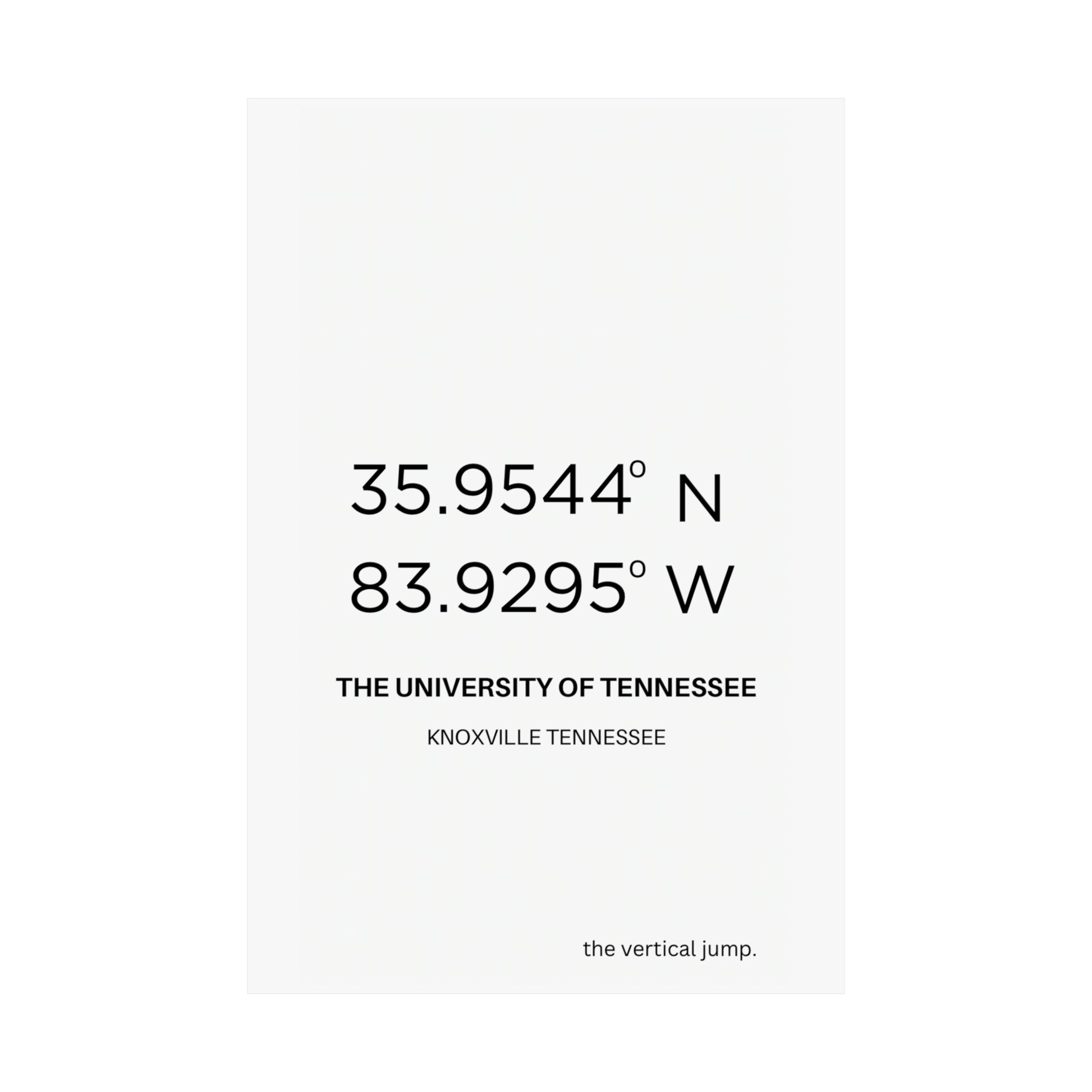 The University of Tennessee - The Vertical Jump