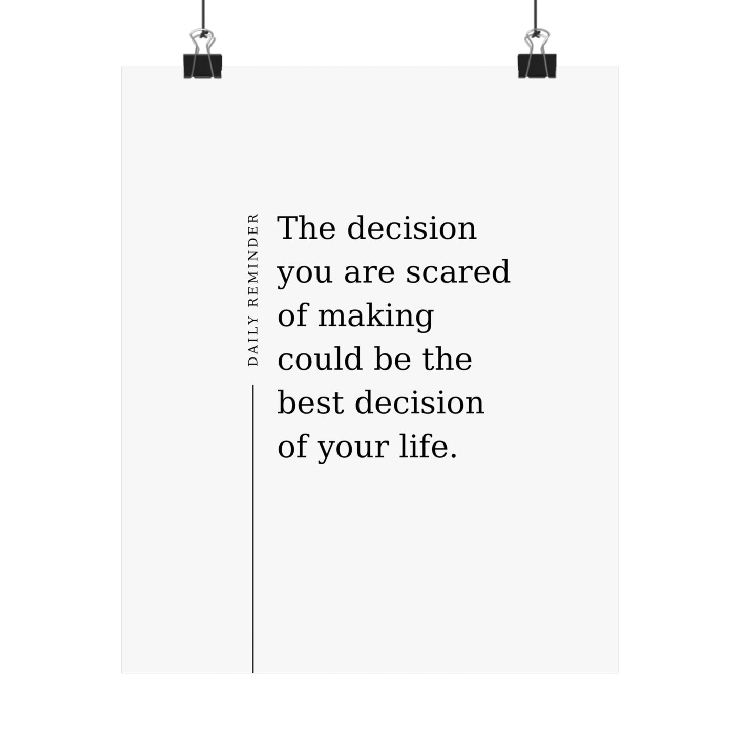 Daily Reminder: The decision you are scared of making - The Vertical Jump