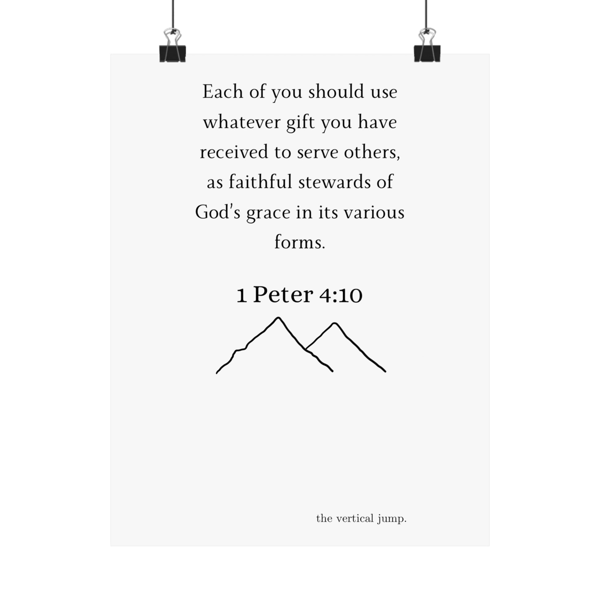 1 Peter 4:10 - The Vertical Jump