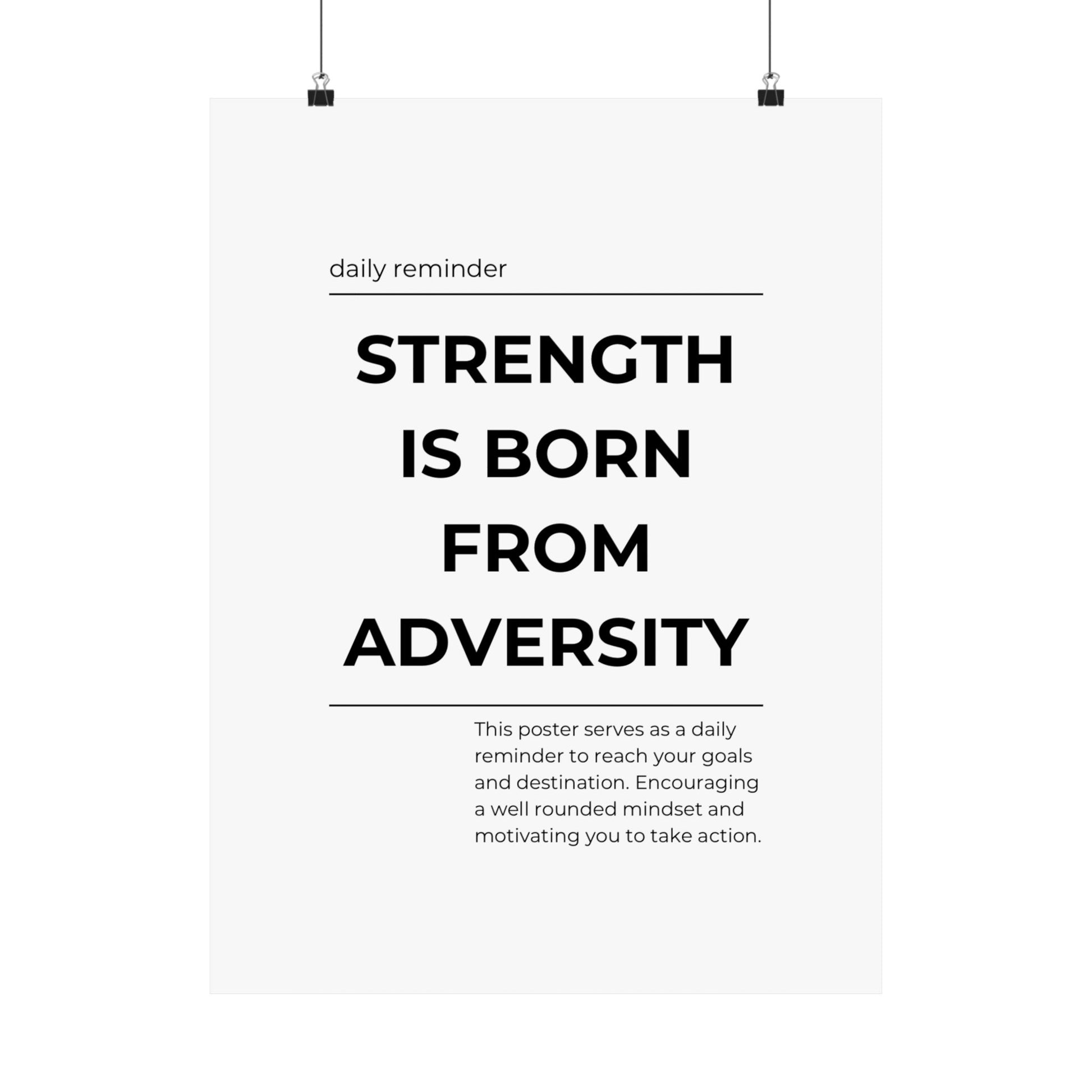 Strength is born from adversity - The Vertical Jump