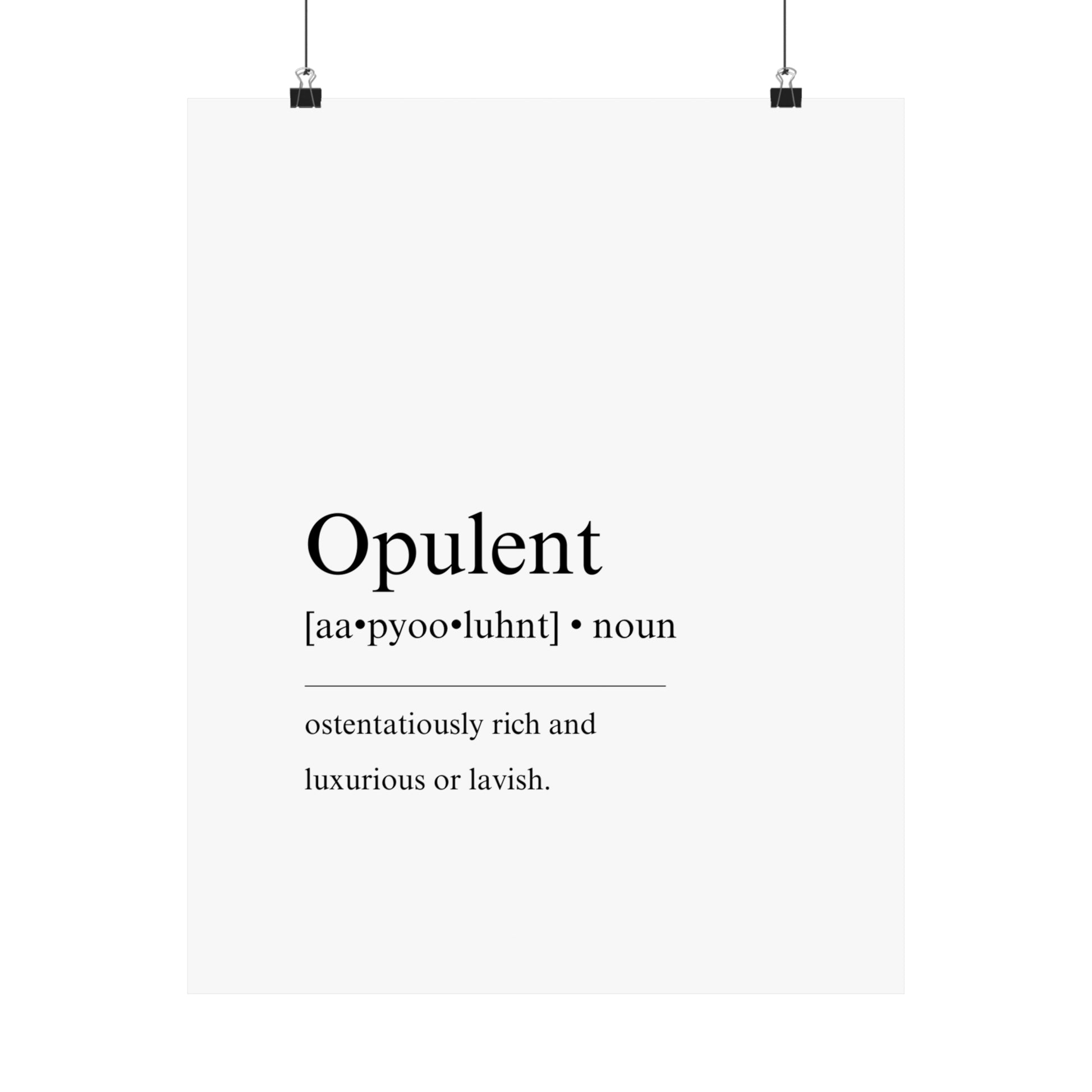 Opulent Definition - The Vertical Jump