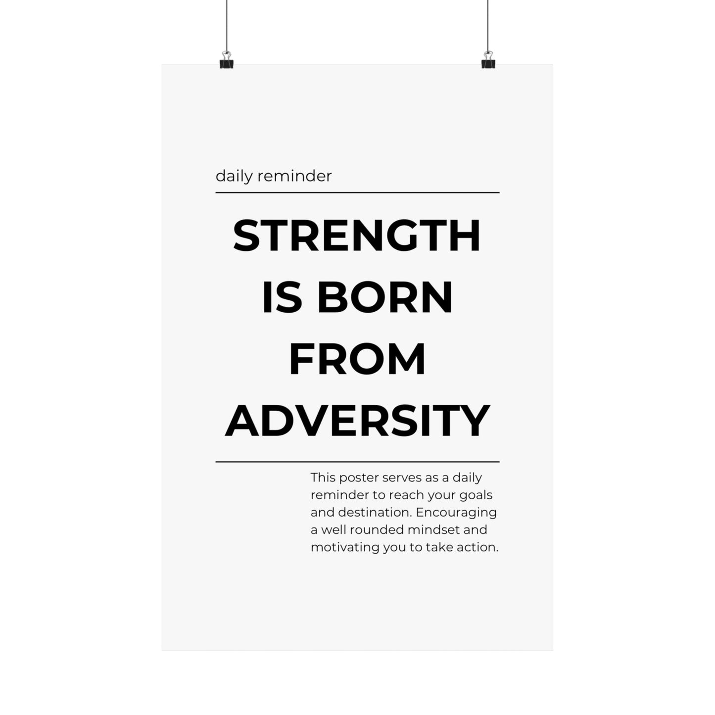 Strength is born from adversity - The Vertical Jump