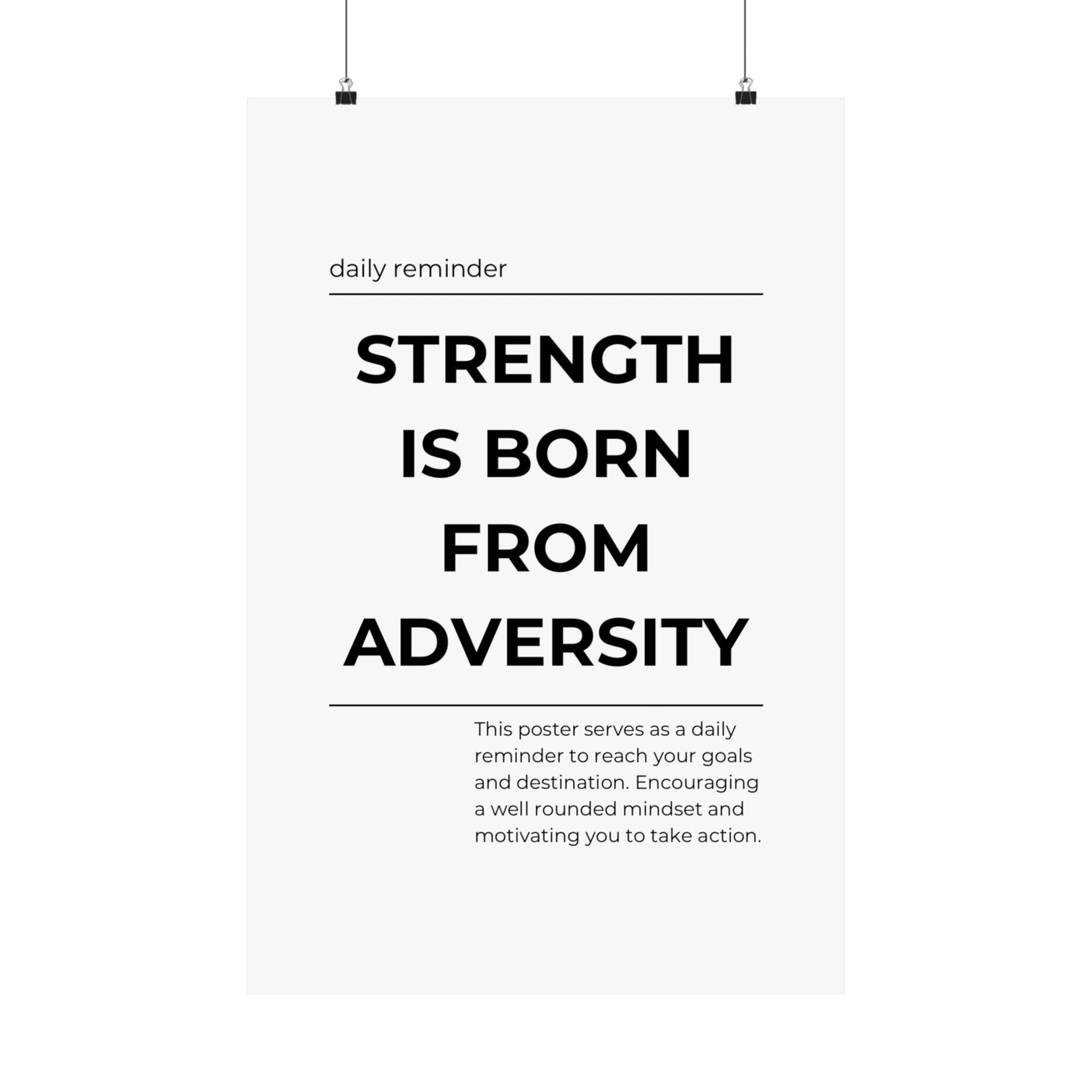 Strength is born from adversity - The Vertical Jump