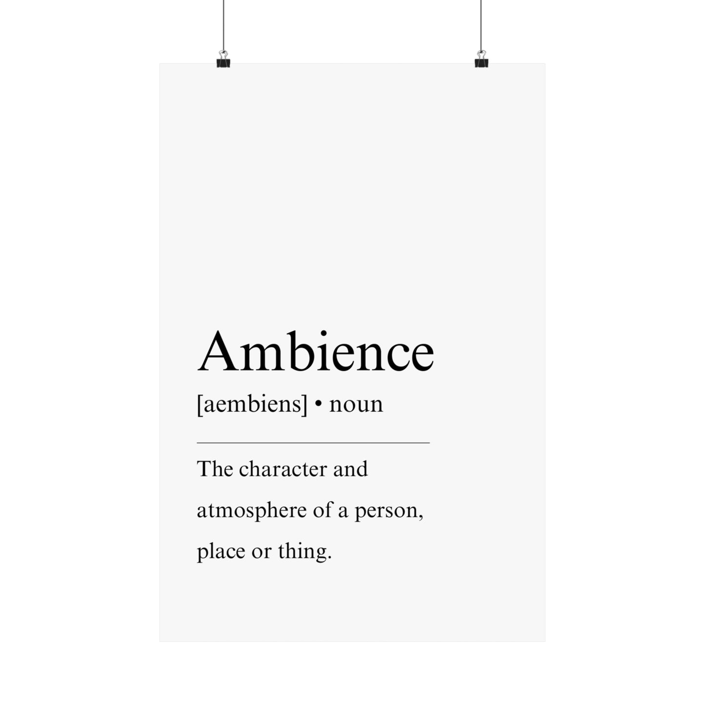 Ambience Definition - The Vertical Jump