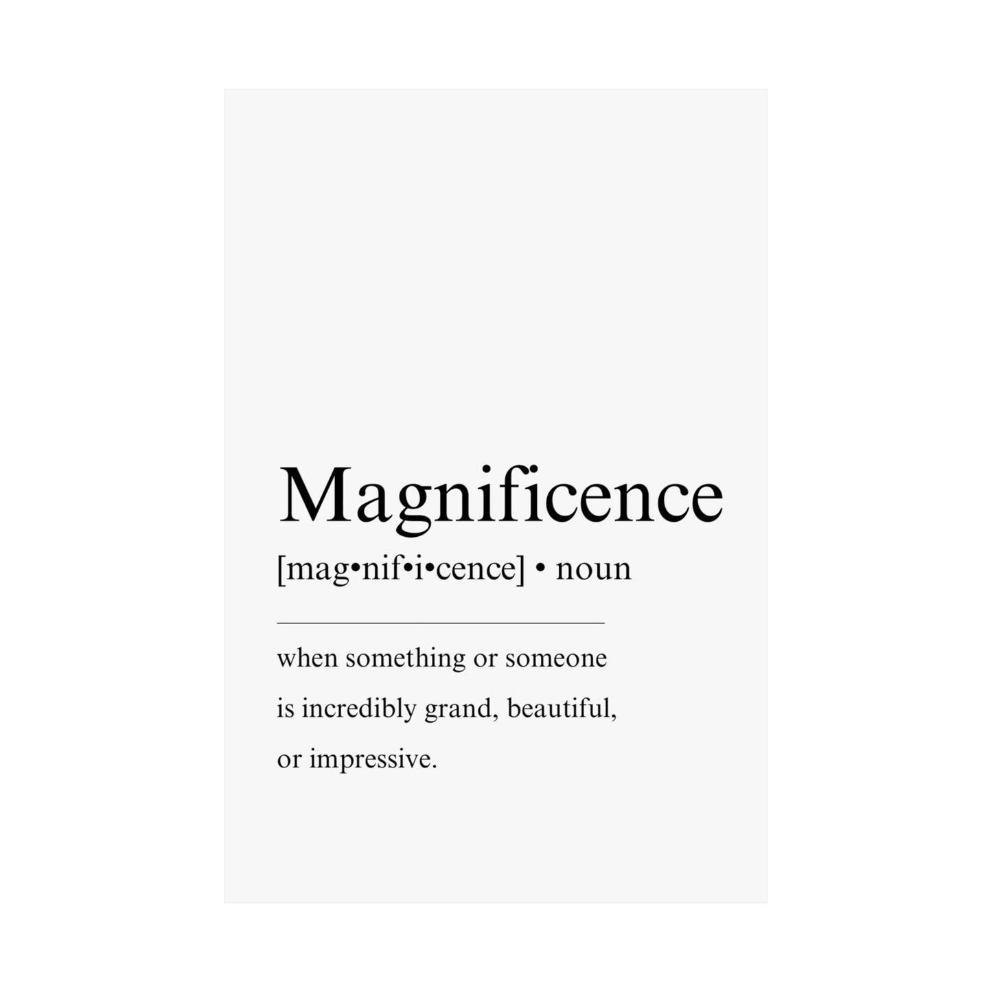 Magnificence Definition - The Vertical Jump