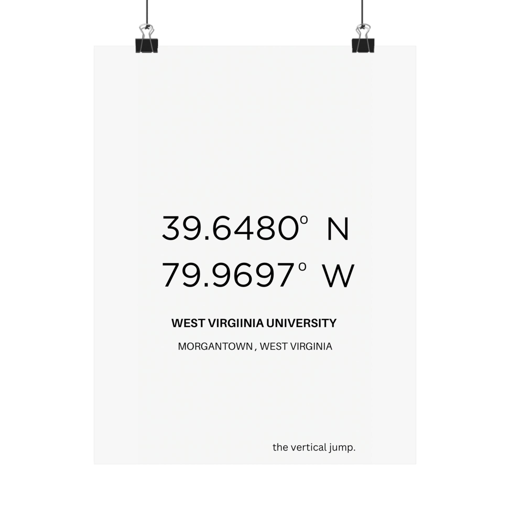 West Virginia University - The Vertical Jump