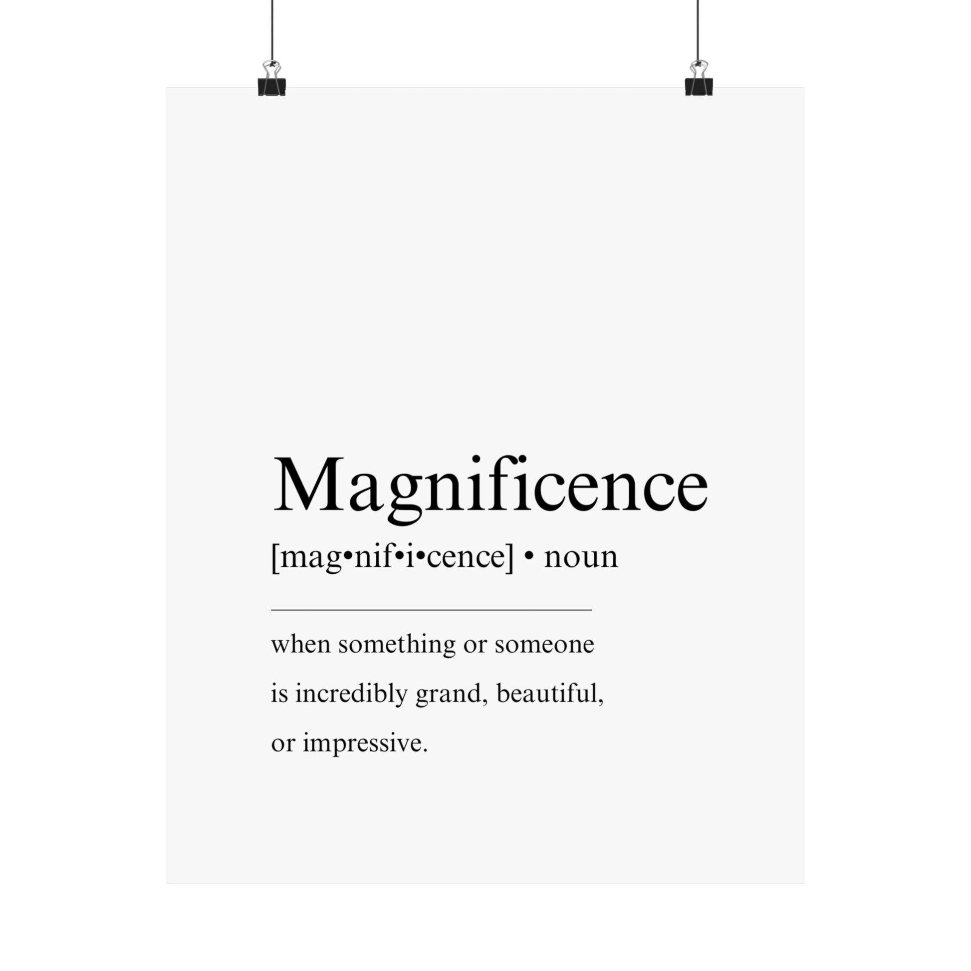 Magnificence Definition - The Vertical Jump