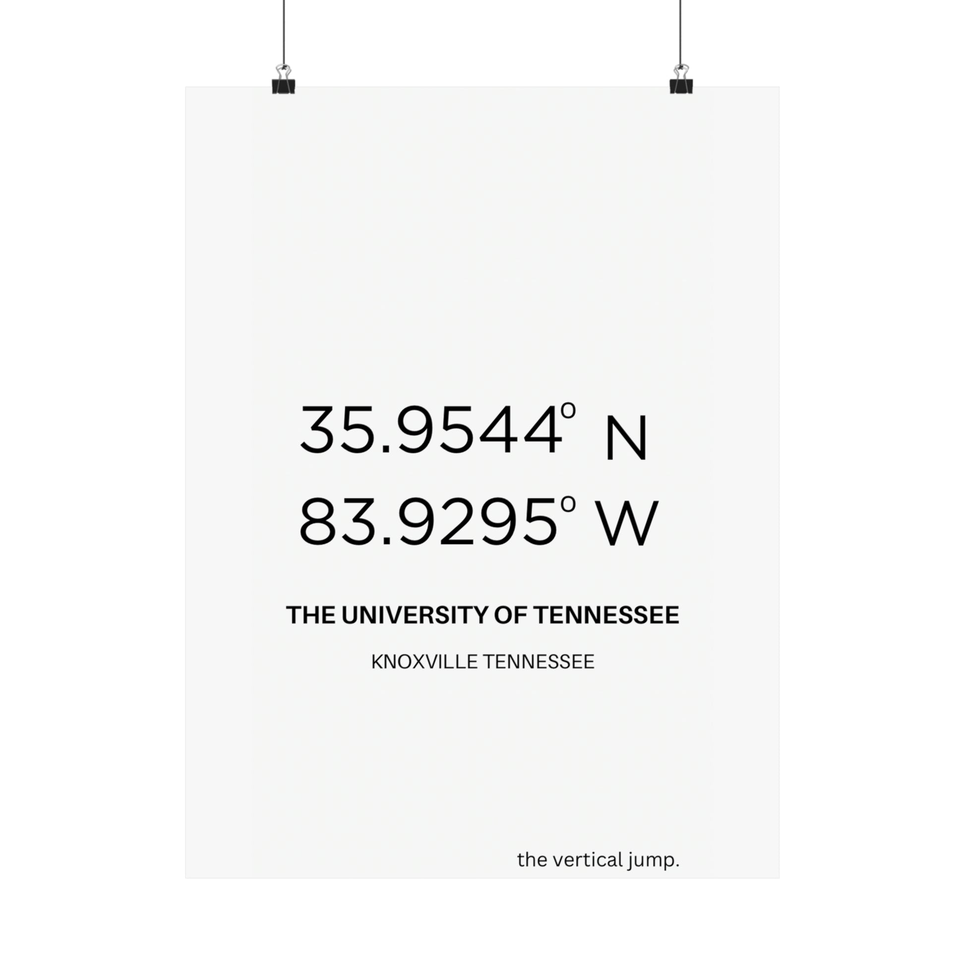 The University of Tennessee - The Vertical Jump