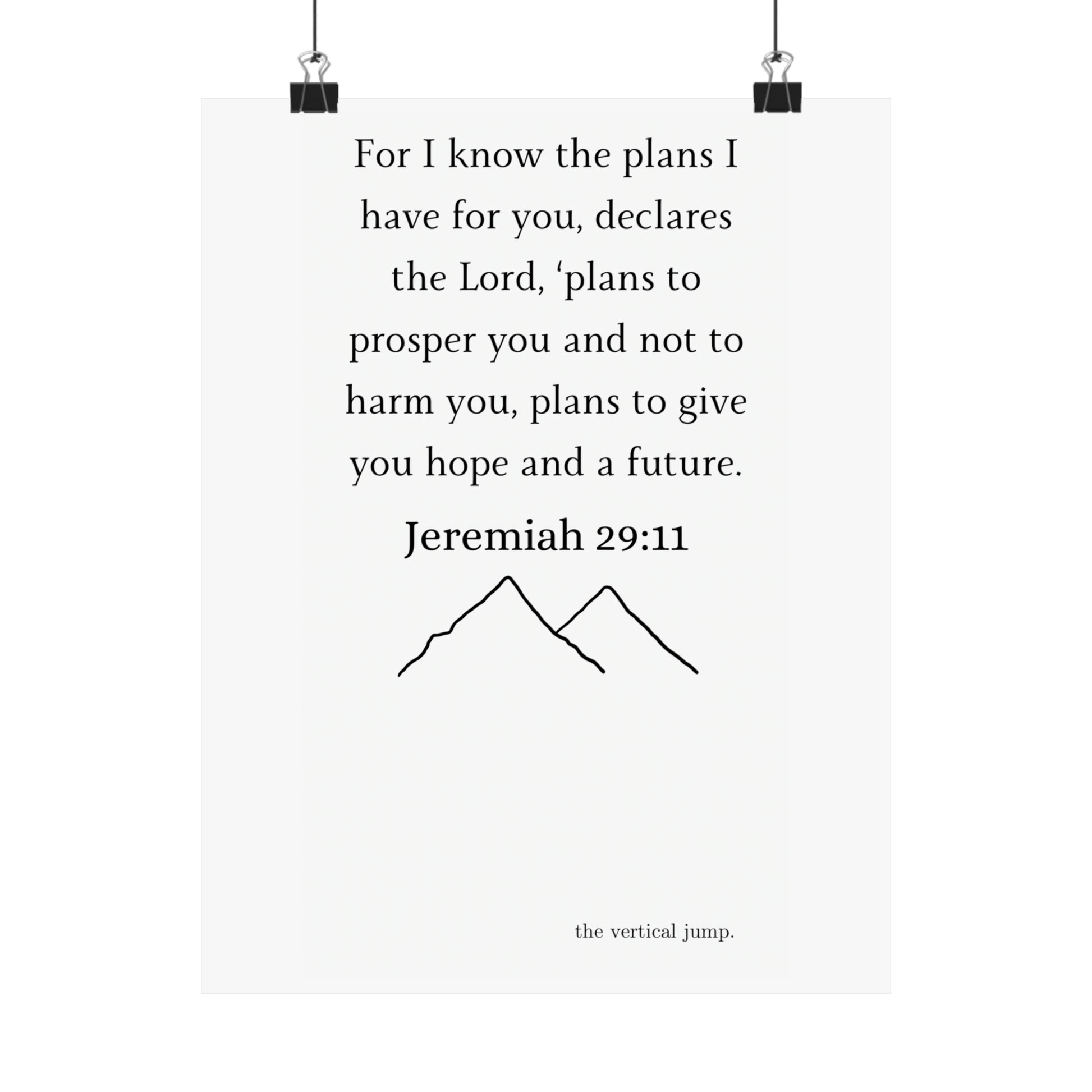 Jeremiah 29:11 - The Vertical Jump