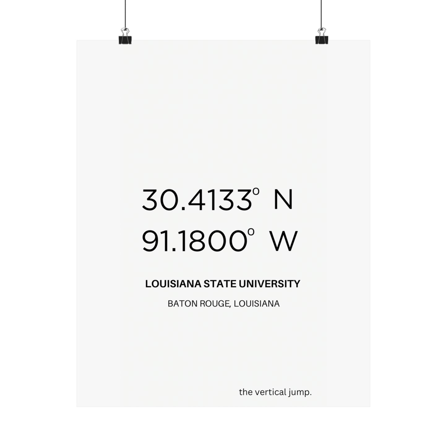 Louisiana State University (LSU) - The Vertical Jump