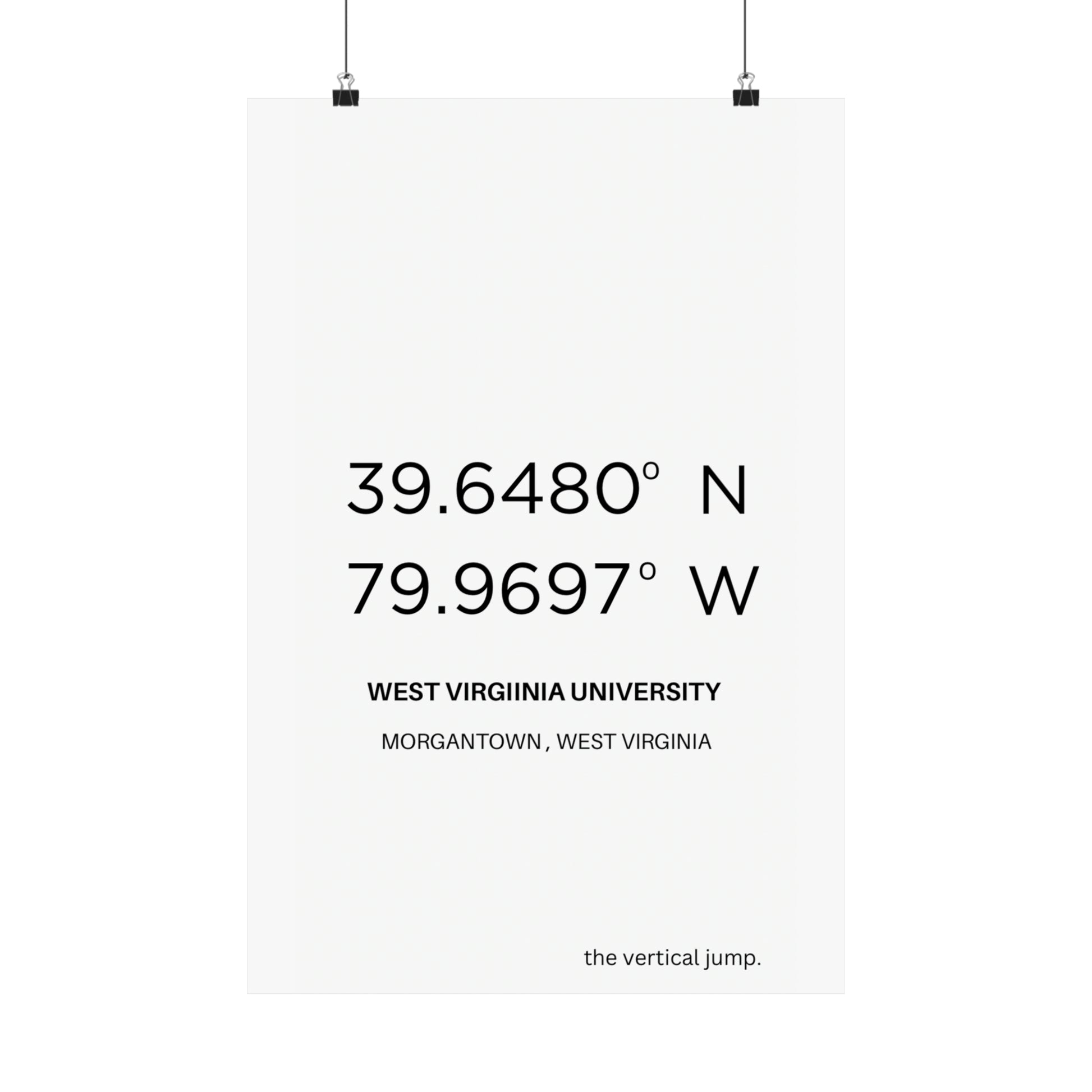 West Virginia University - The Vertical Jump