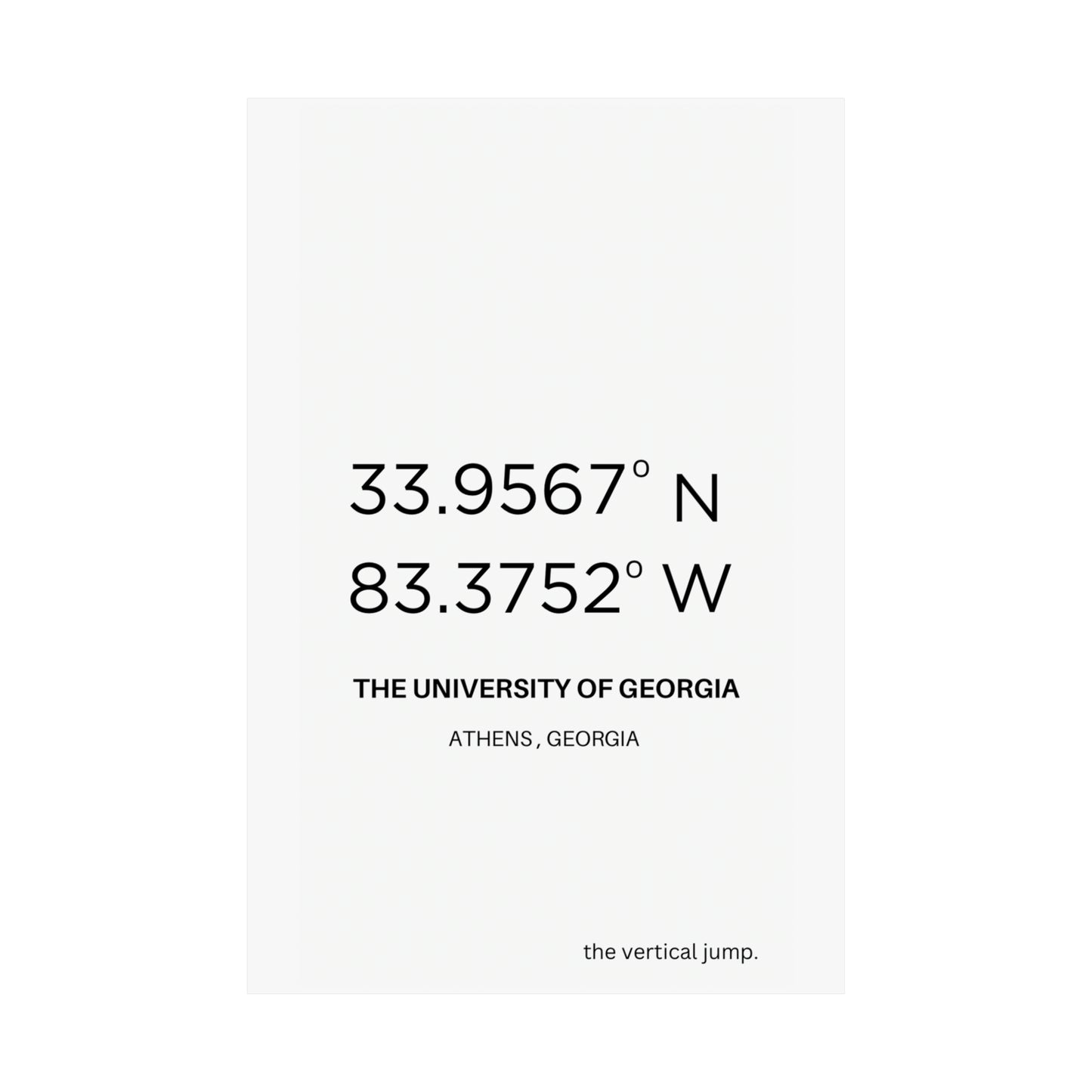 The University of Georgia - The Vertical Jump