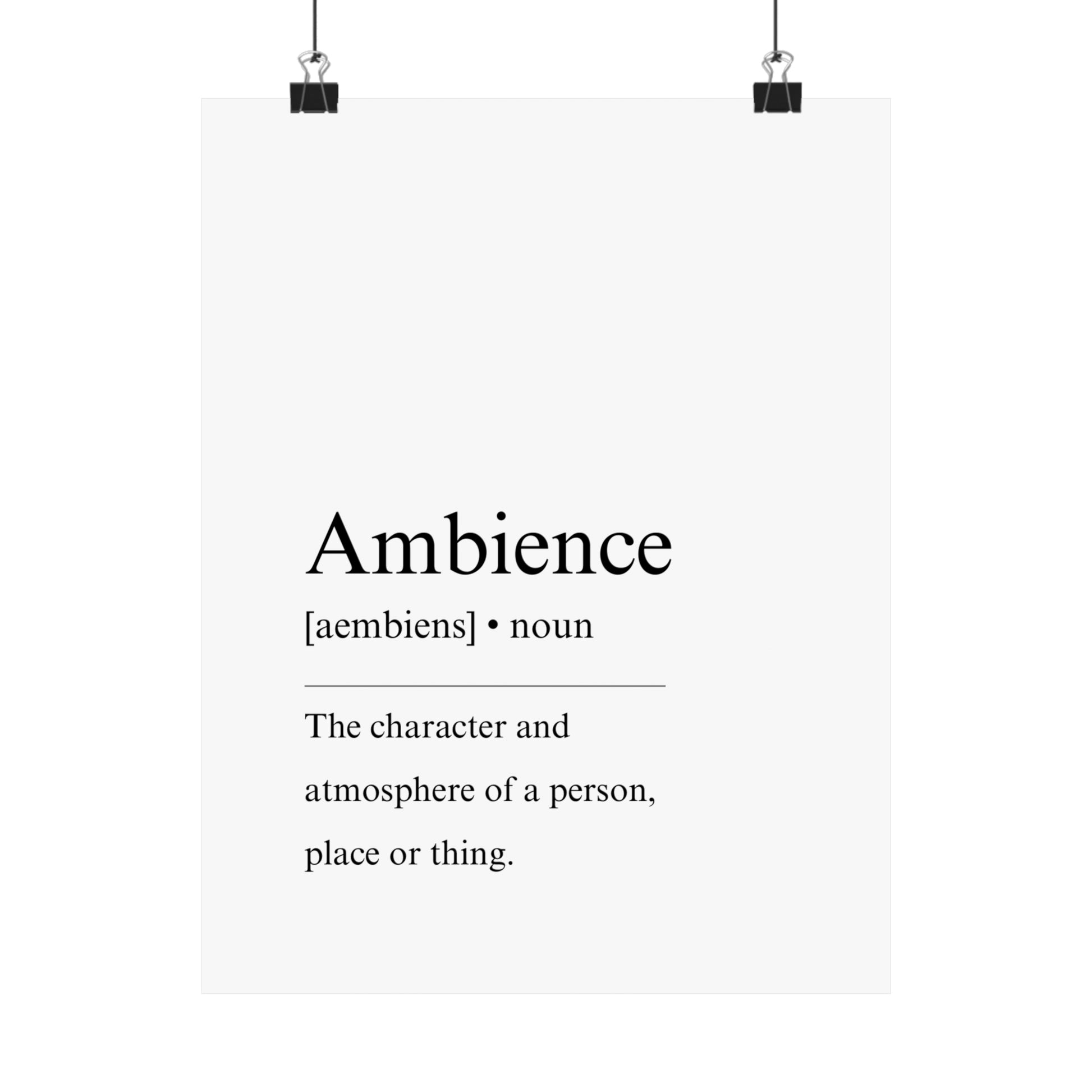 Ambience Definition - The Vertical Jump