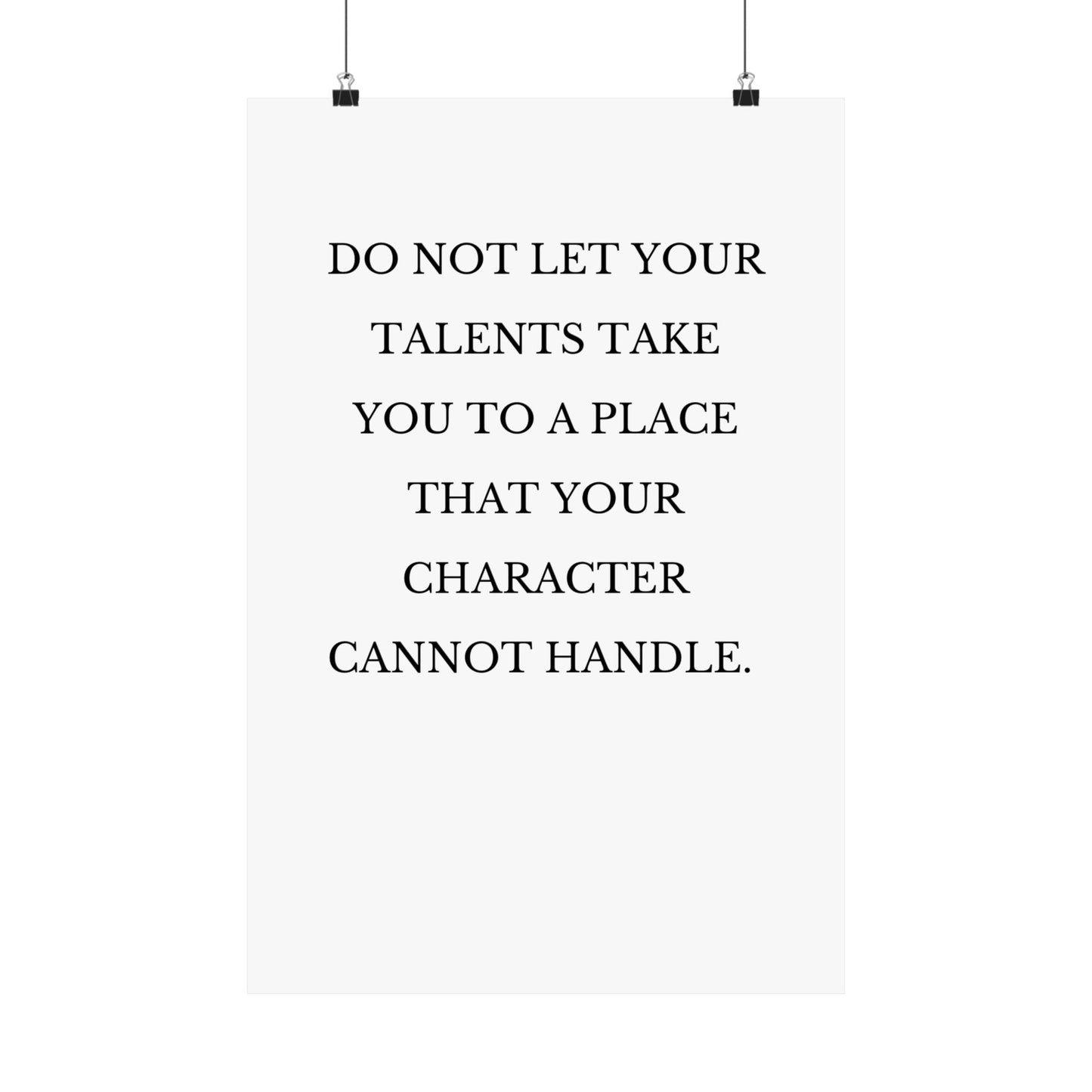 Do Not Let Your Talents - The Vertical Jump