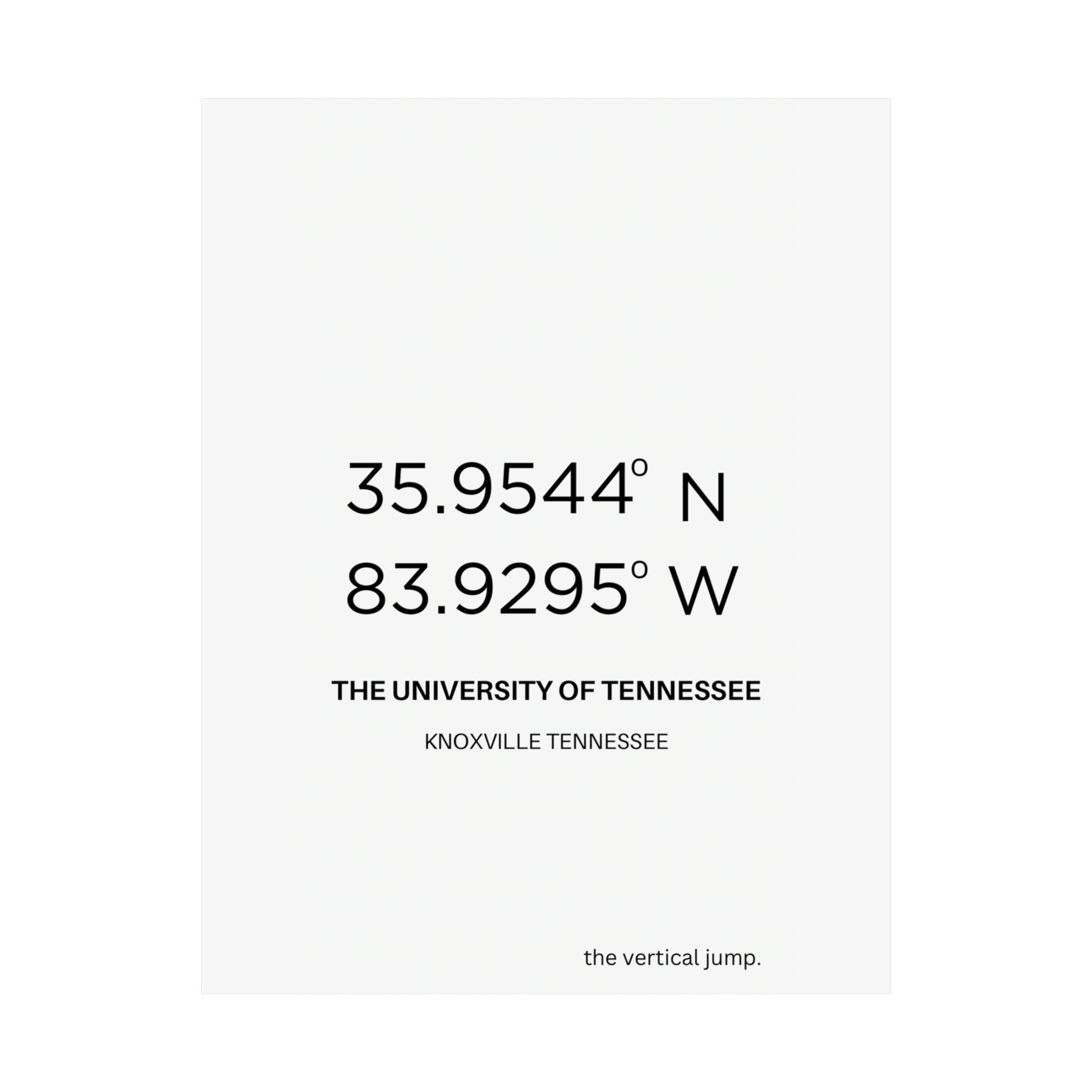 The University of Tennessee - The Vertical Jump