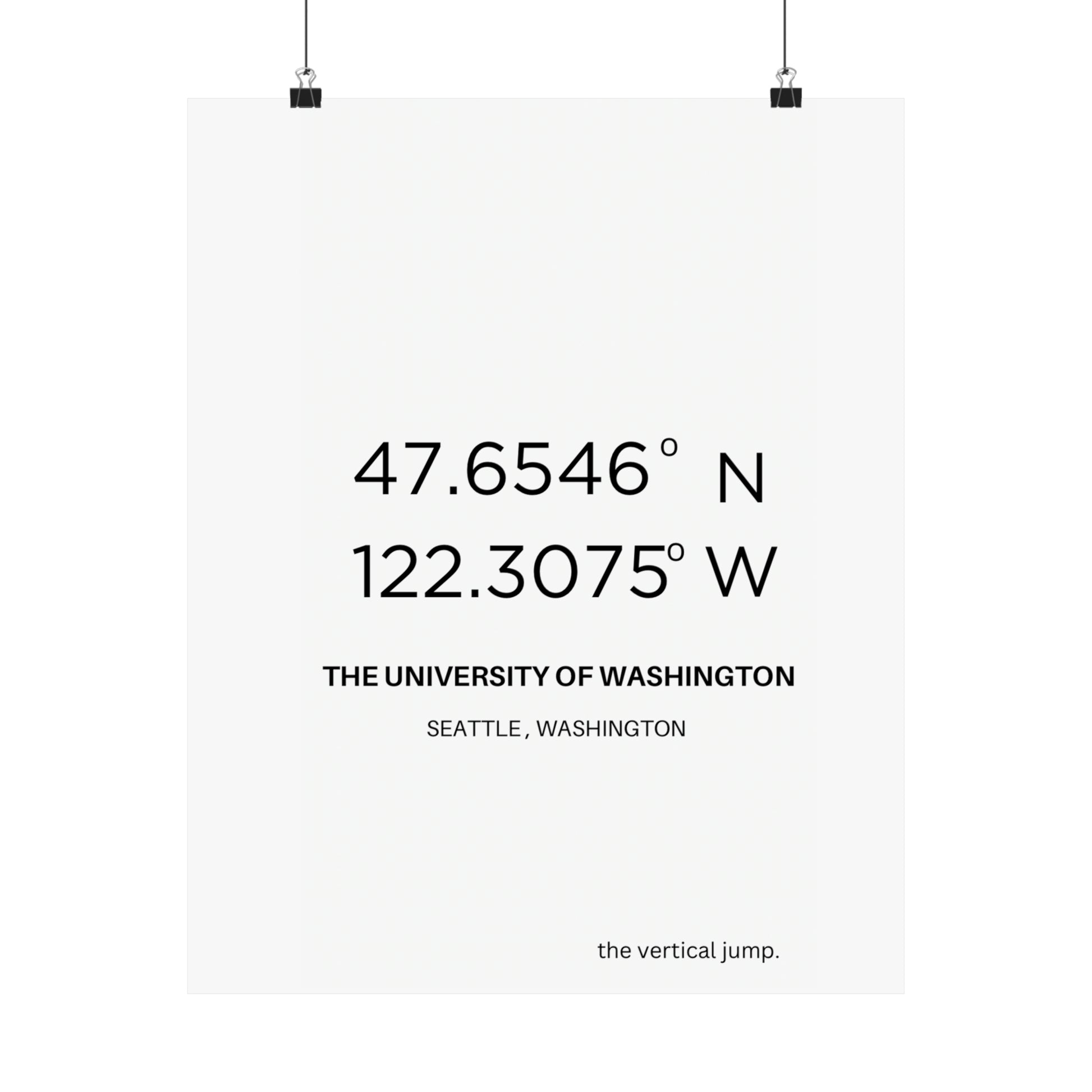 The University of Washington. - The Vertical Jump