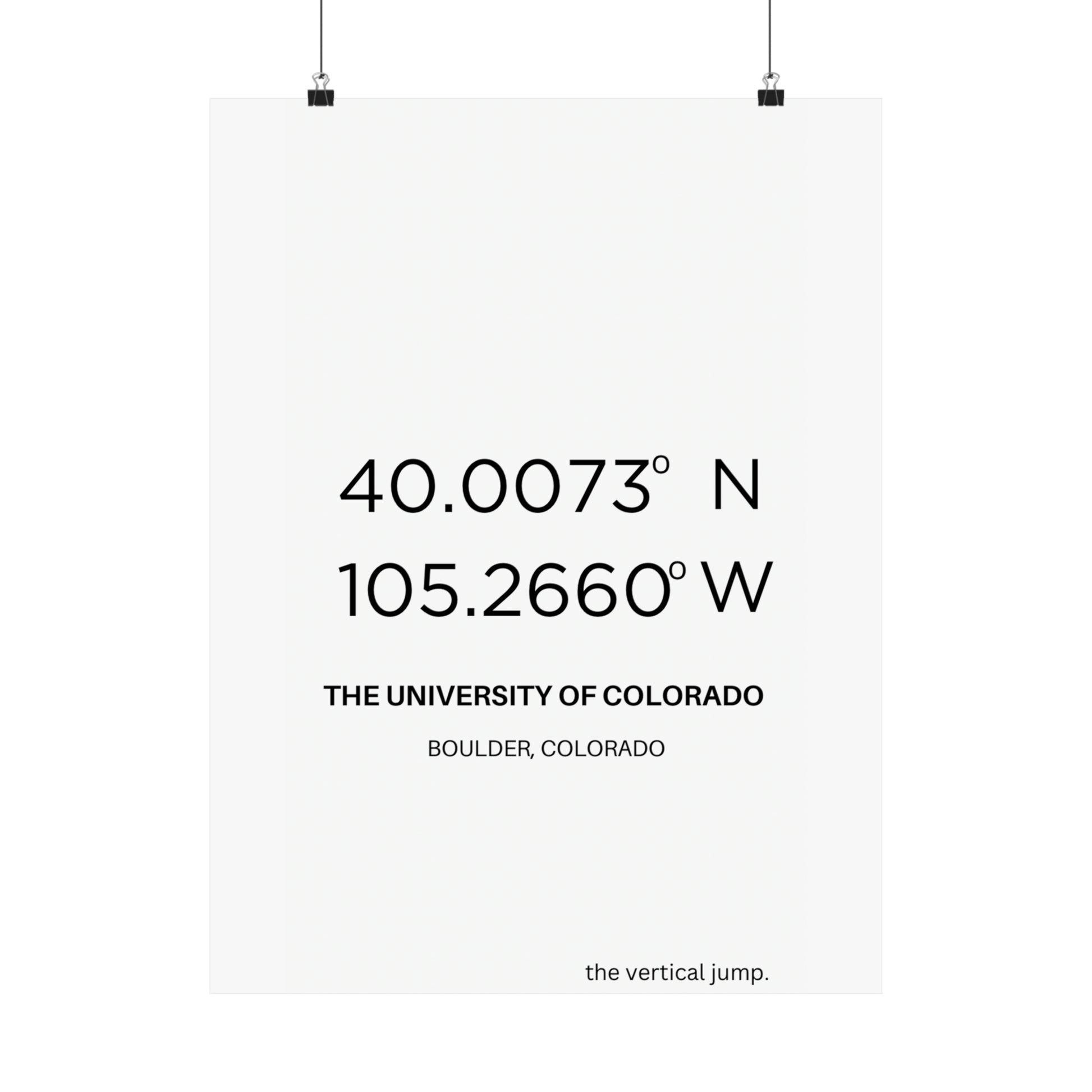 The University of Colorado - The Vertical Jump