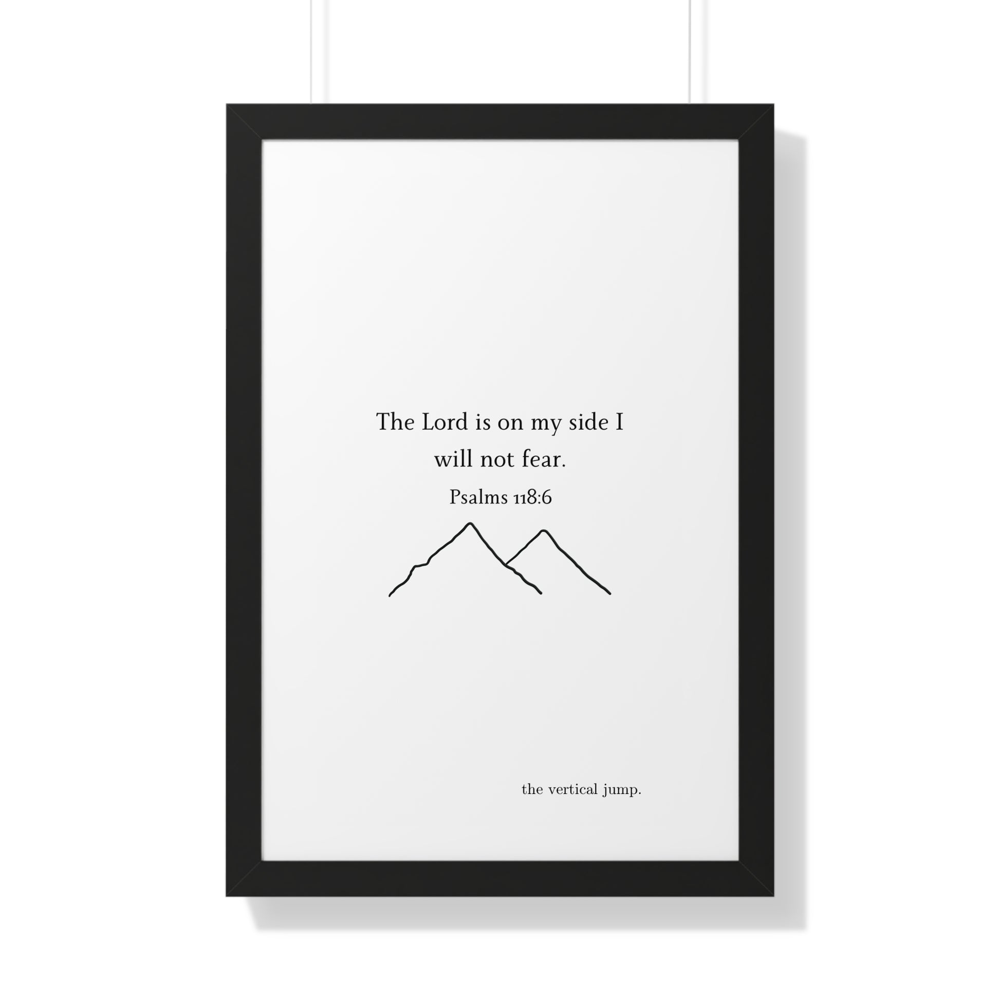 Psalm 118:6 Poster - The Vertical Jump