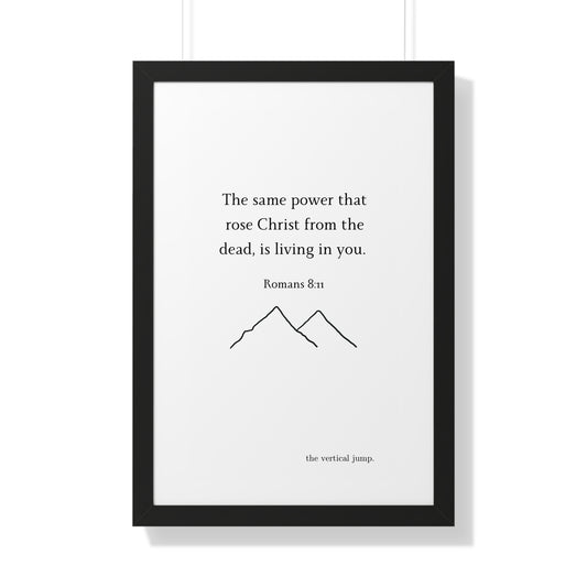 Romans 8:11 Poster - The Vertical Jump