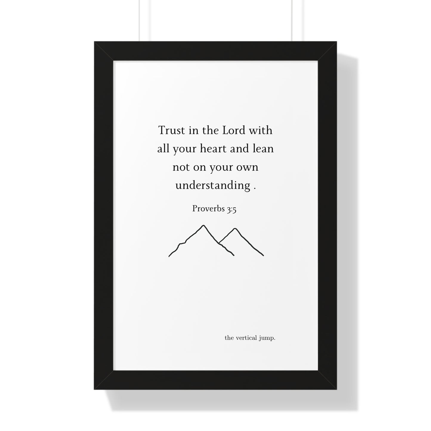 Proverbs 3:5 Poster - The Vertical Jump