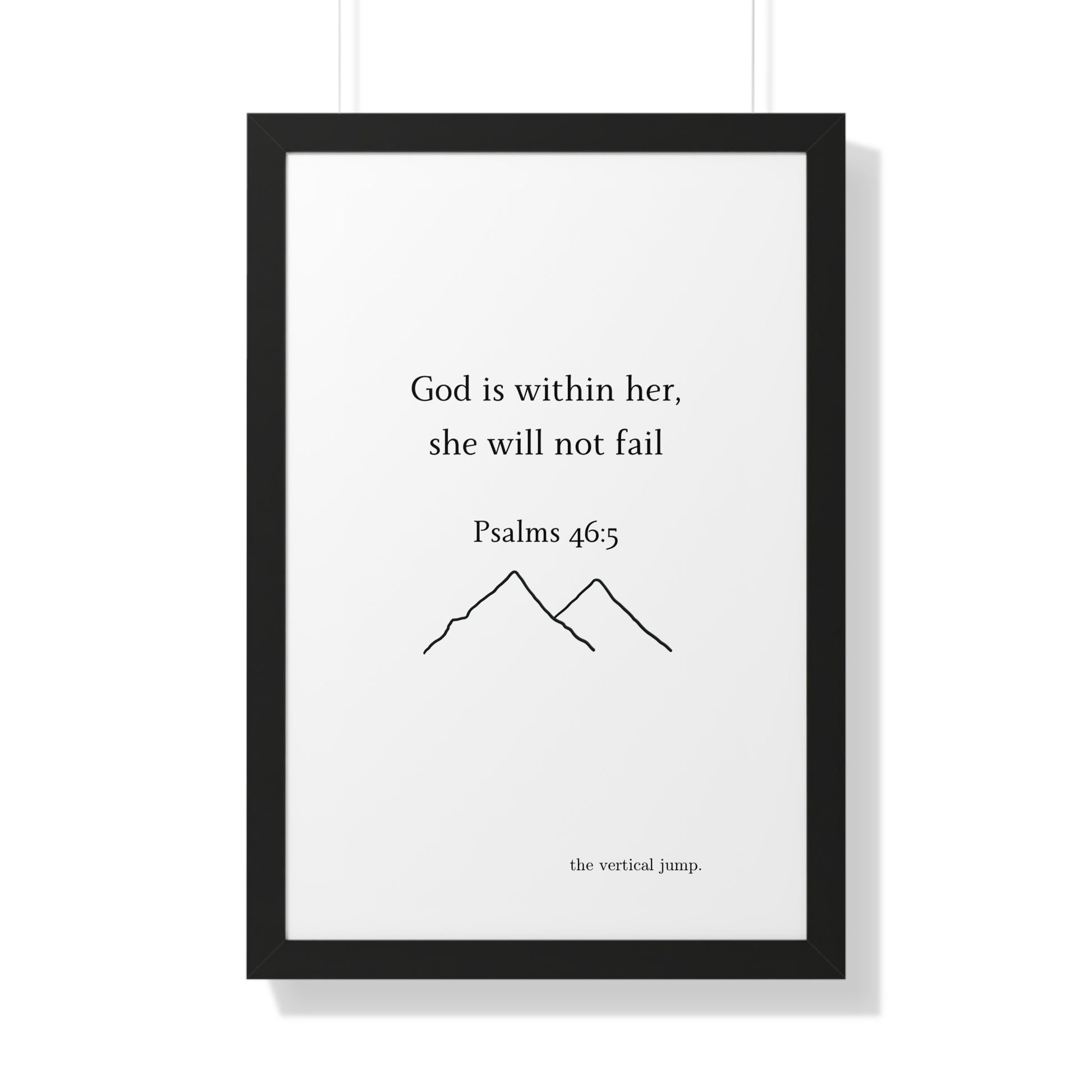 Psalms 46:5 Poster - The Vertical Jump