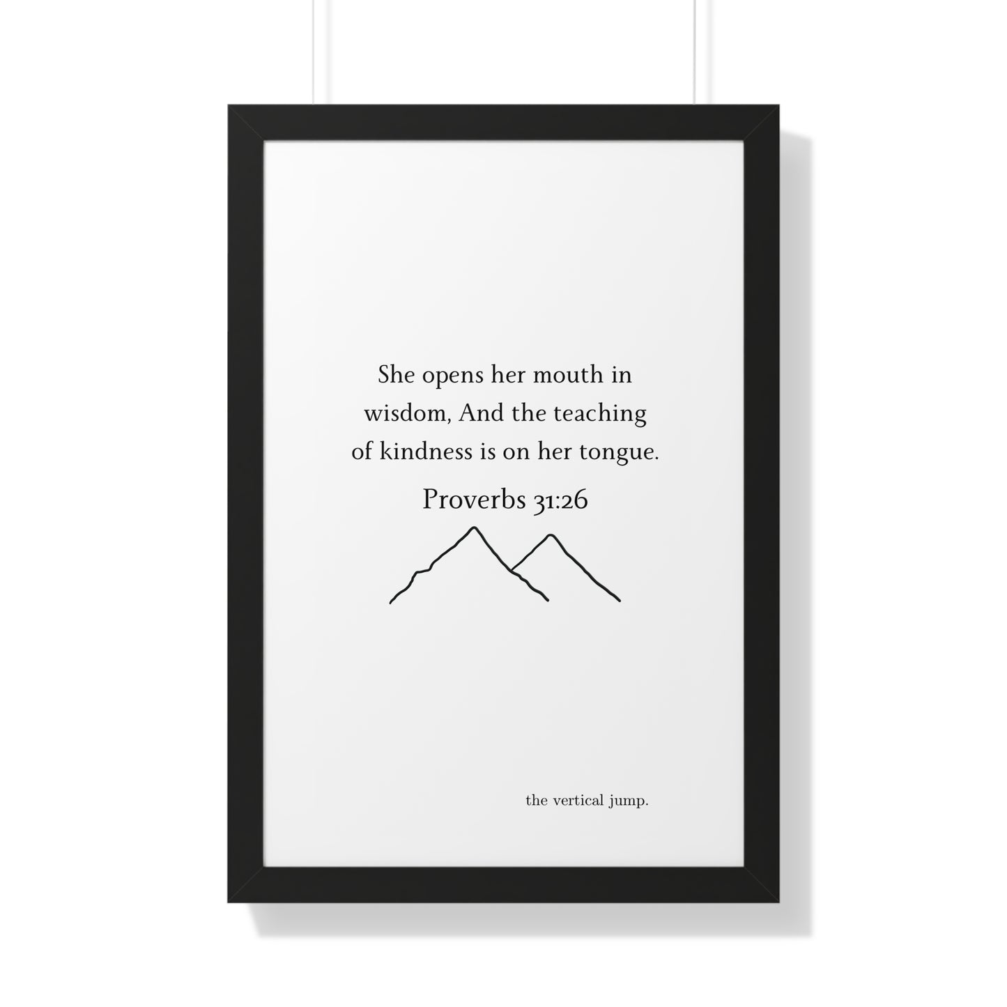 Proverbs 31:26 Poster - The Vertical Jump