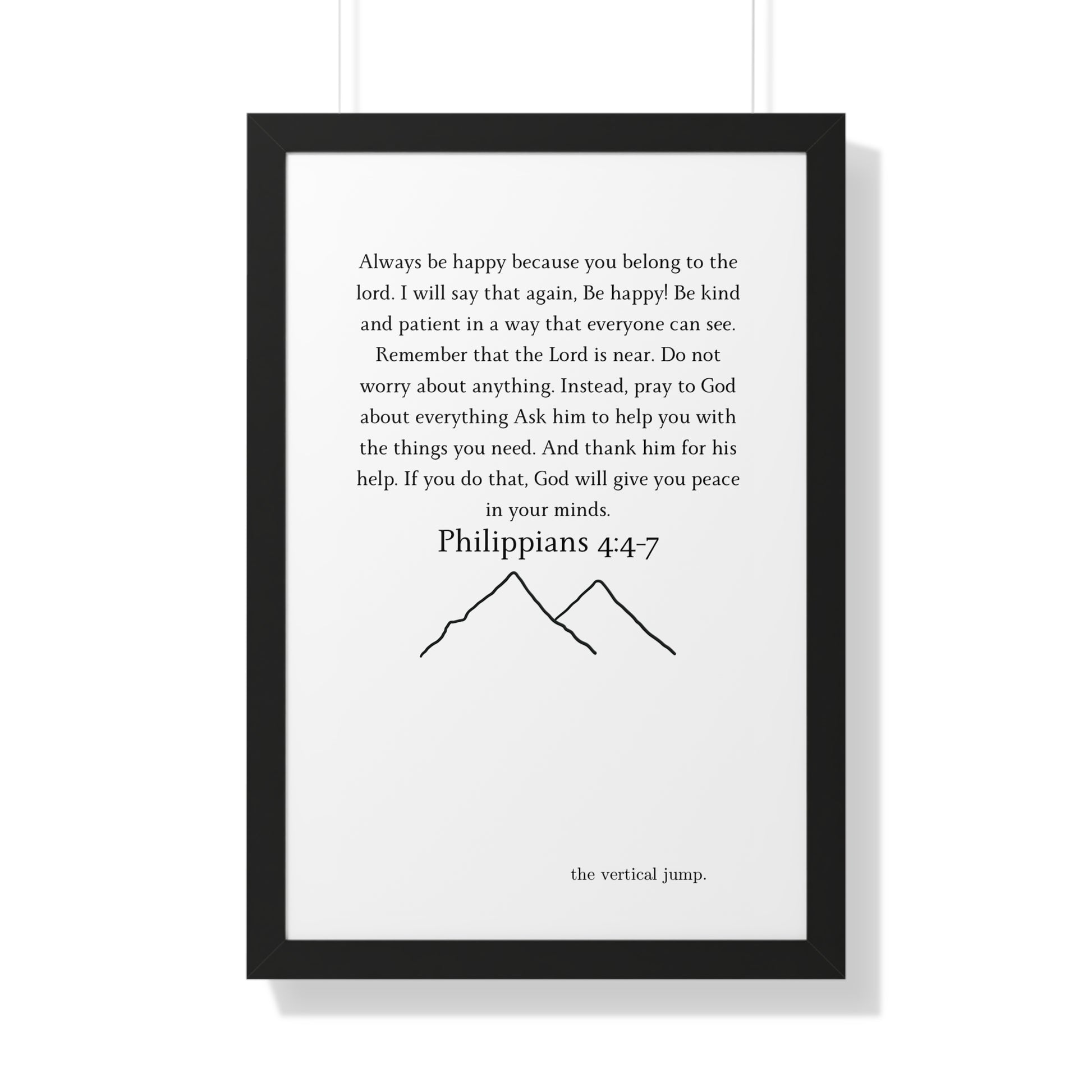 Philippians 4:4-7 Poster - The Vertical Jump